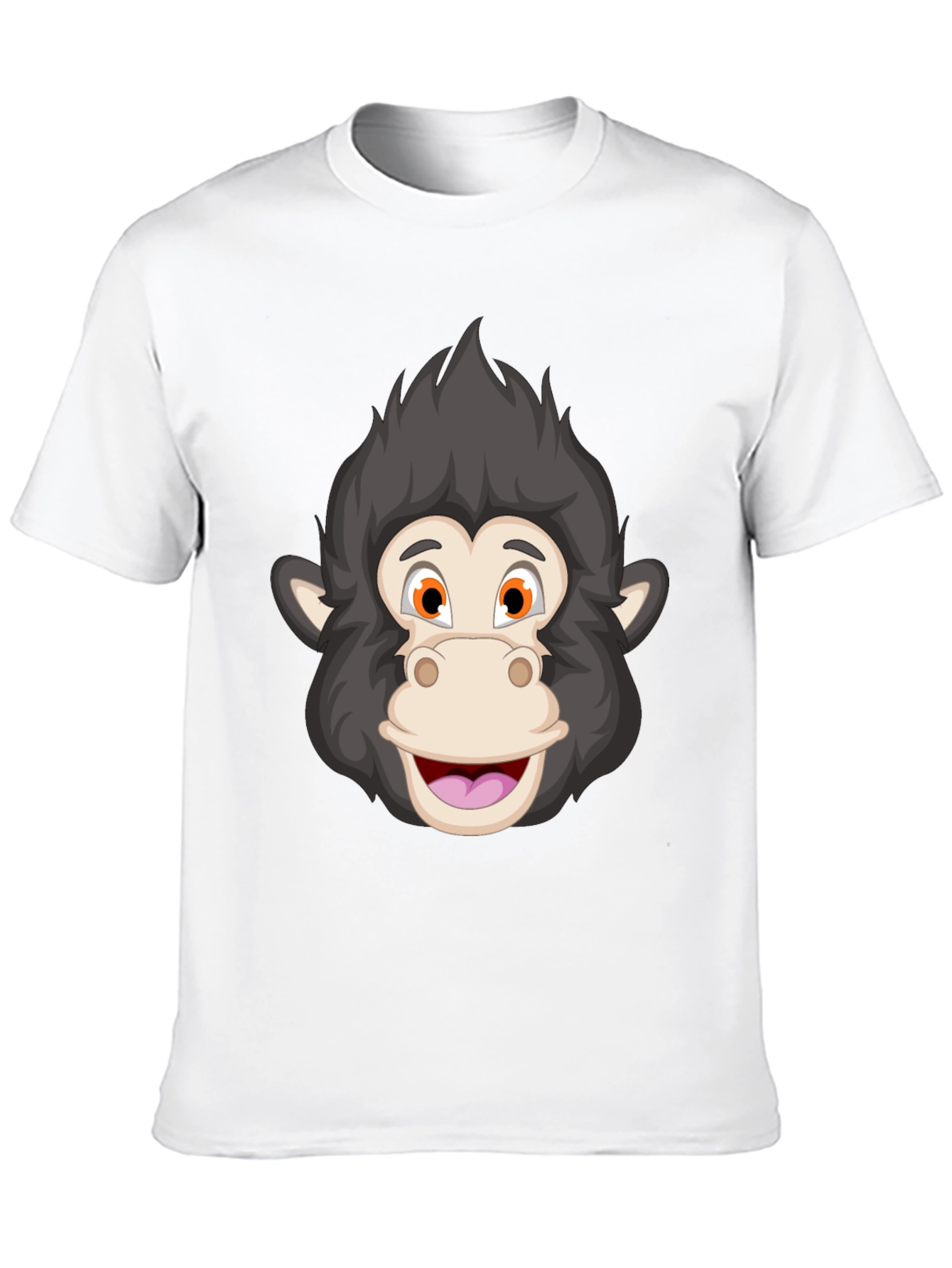 Cartoon Monkey Face T-Shirt - Fun Graphic Tee