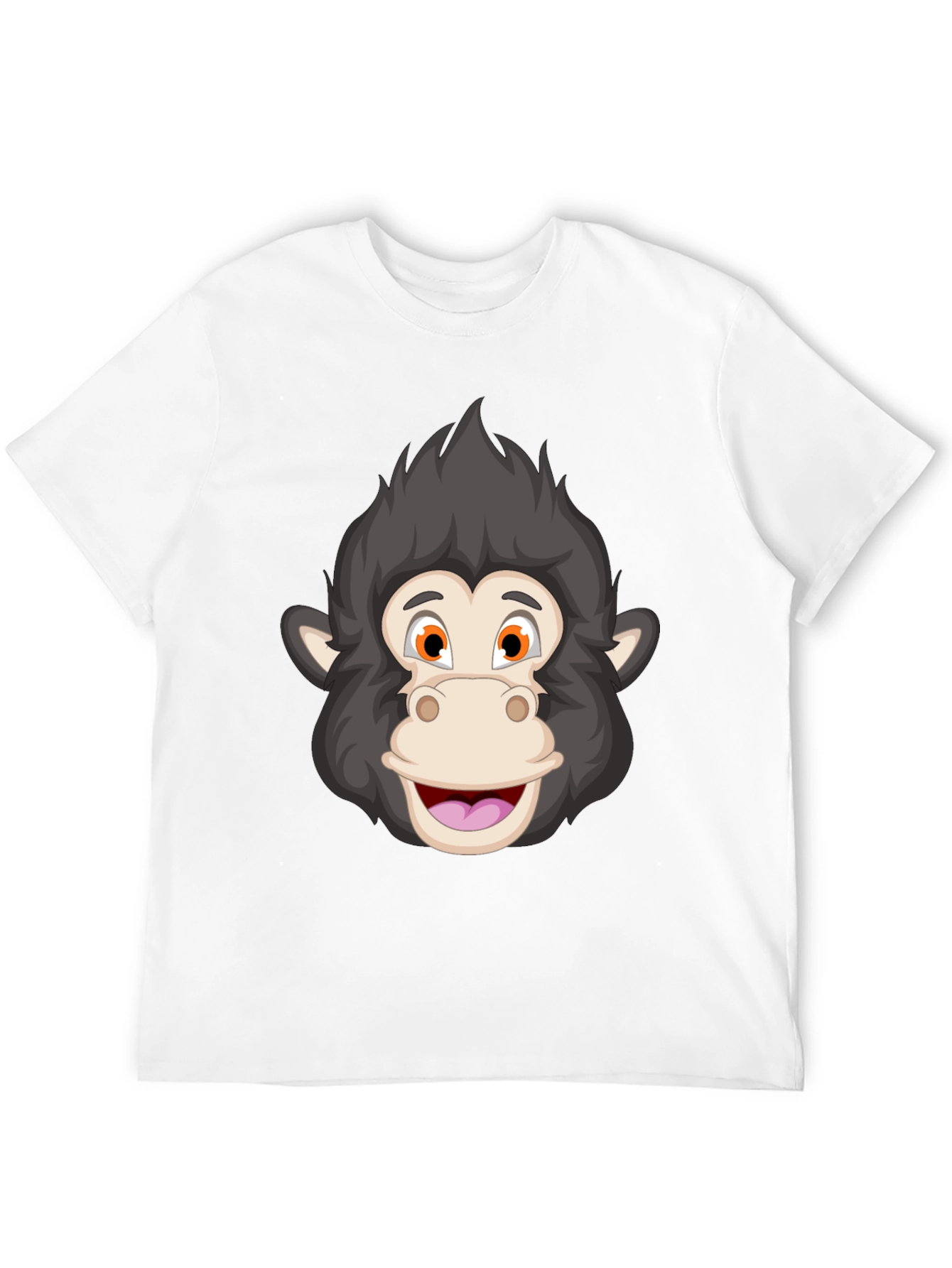 Cartoon Monkey Face T-Shirt - Fun Graphic Tee