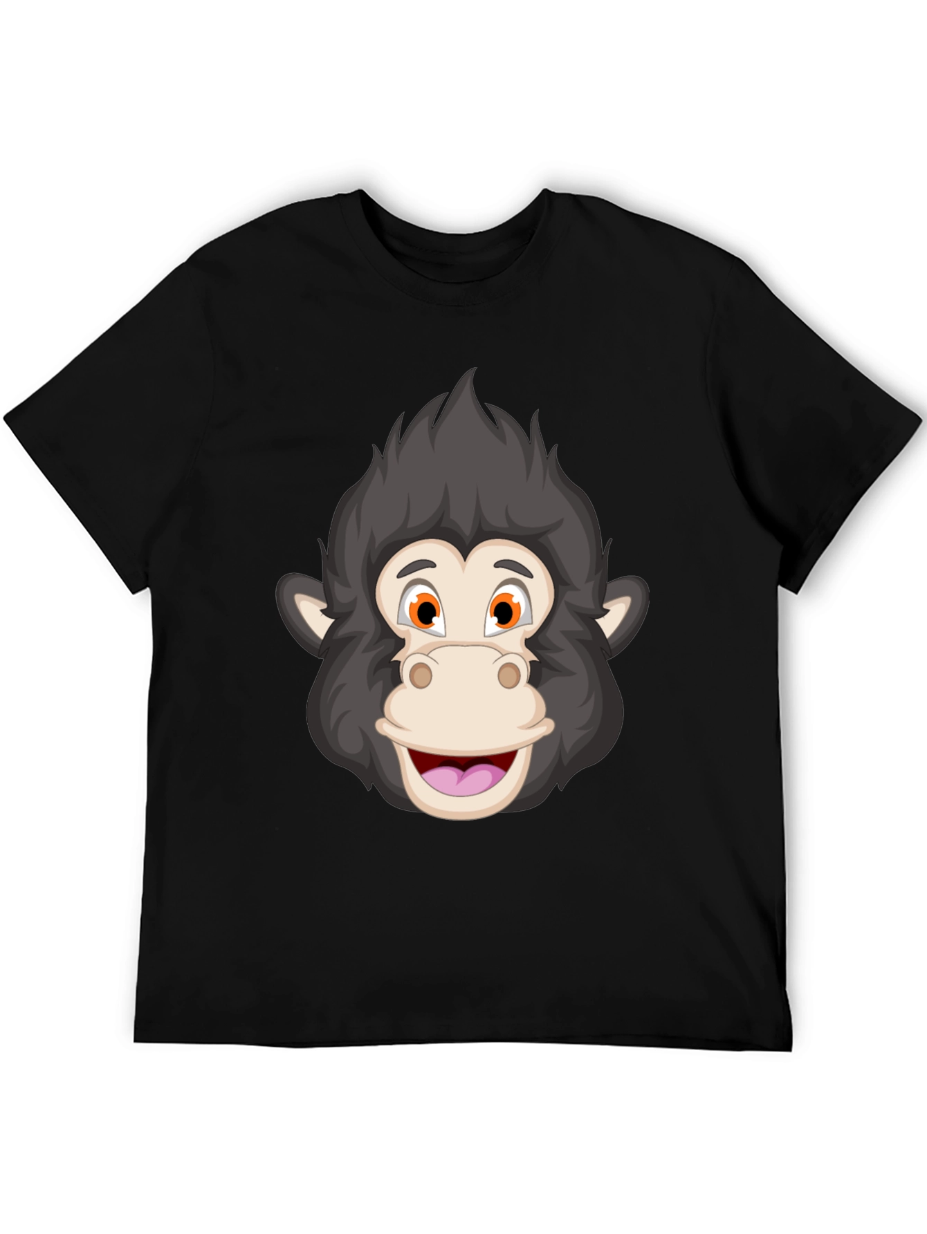 Cartoon Monkey Face T-Shirt - Fun Graphic Tee