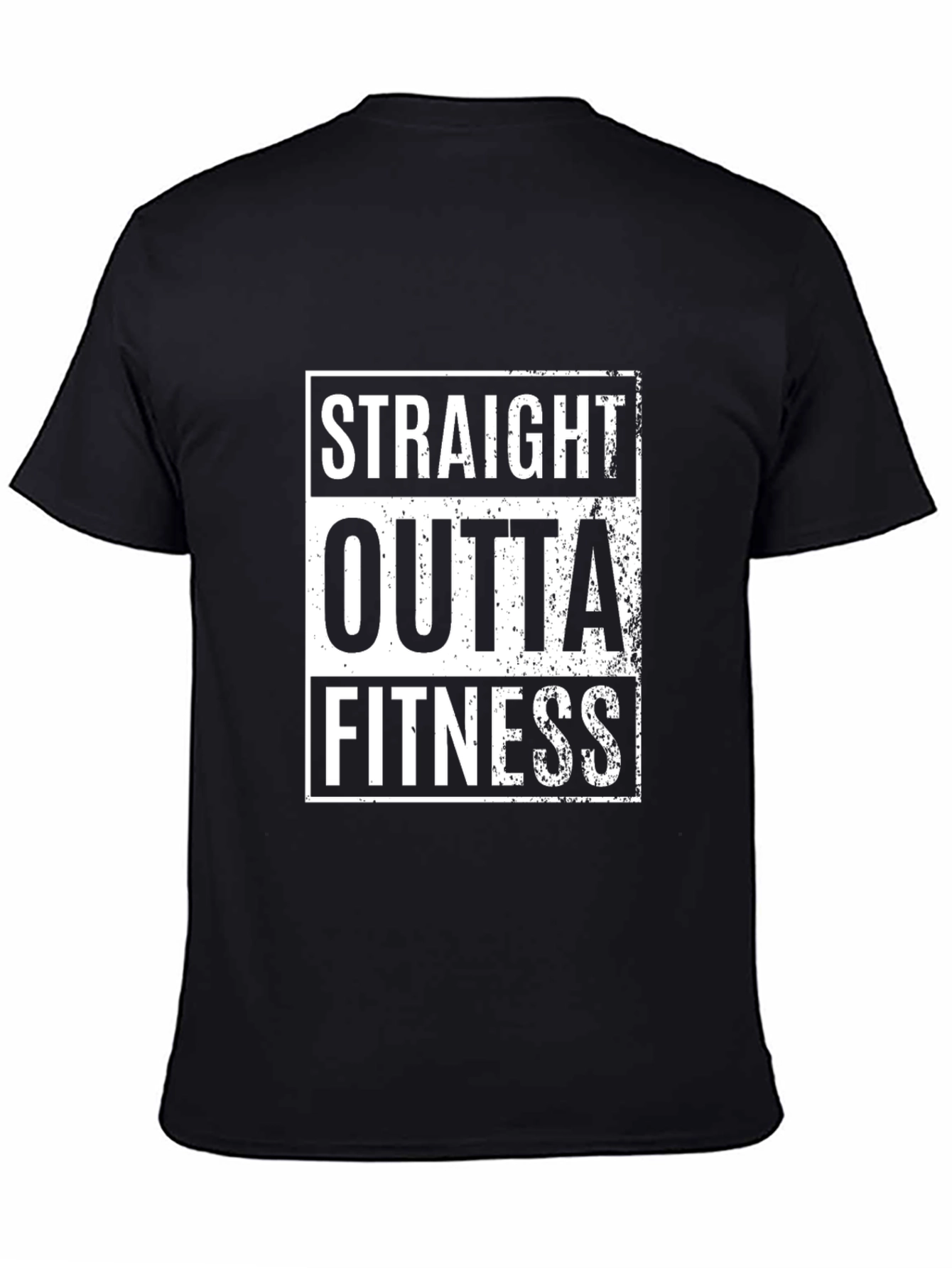 Straight Outta Fitness Black T-Shirt