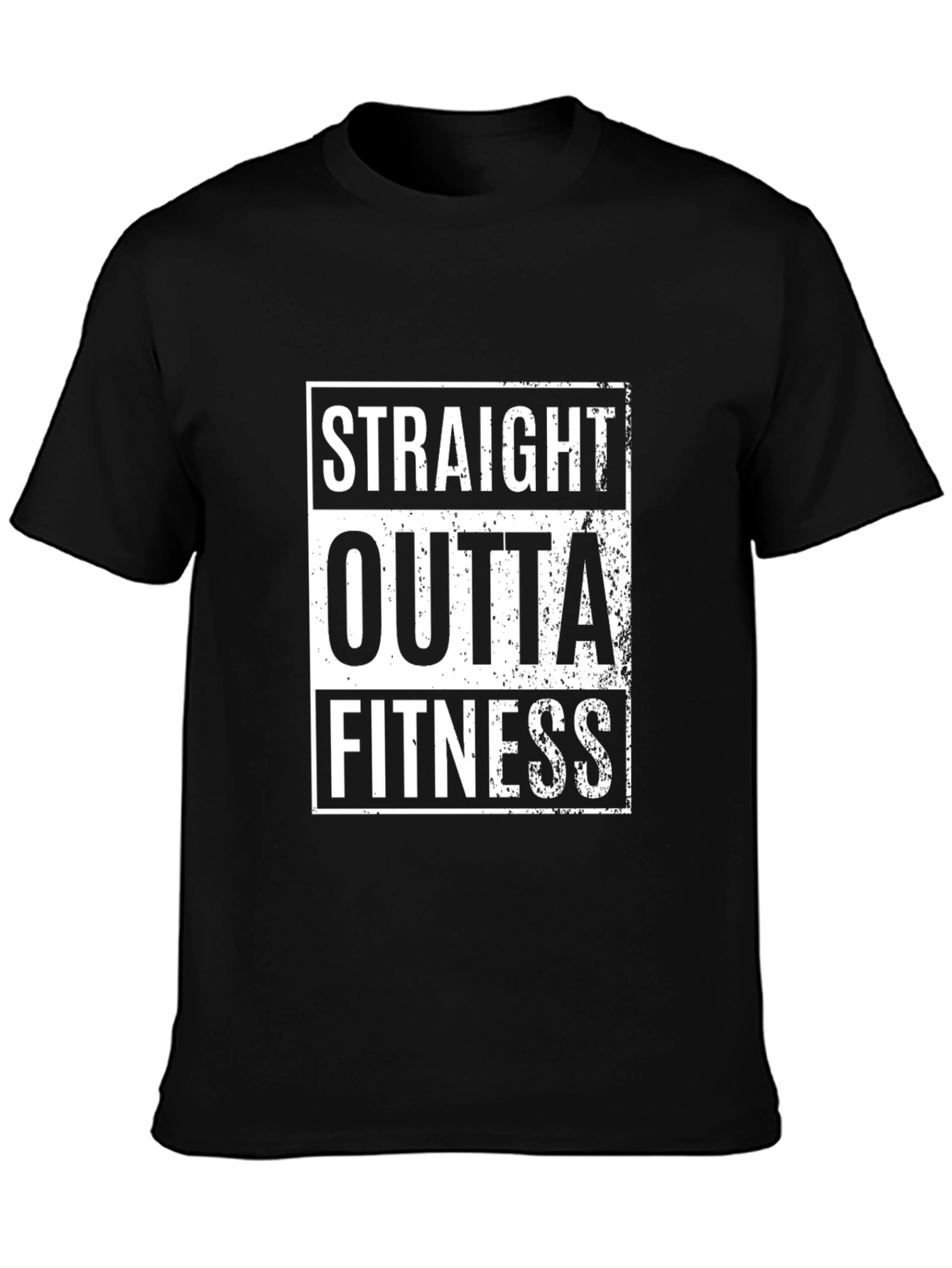 Straight Outta Fitness Black T-Shirt