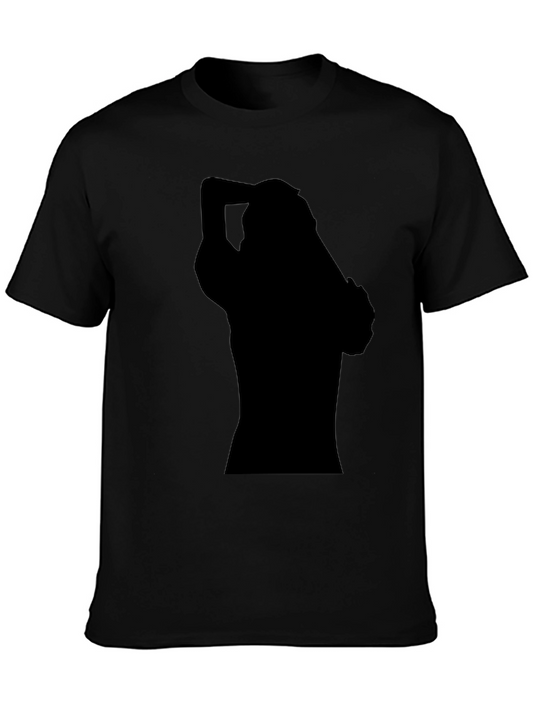Black Silhouette Graphic T-Shirt