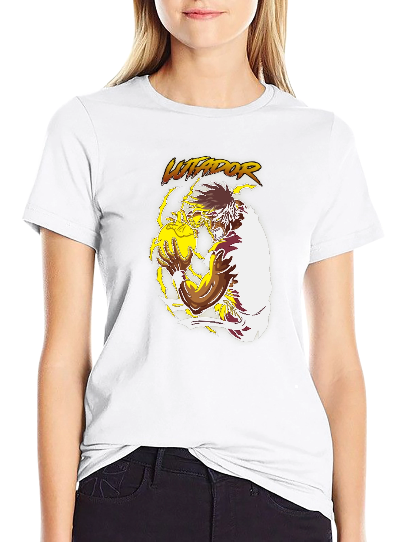 Lutador Graphic Print Black T-Shirt