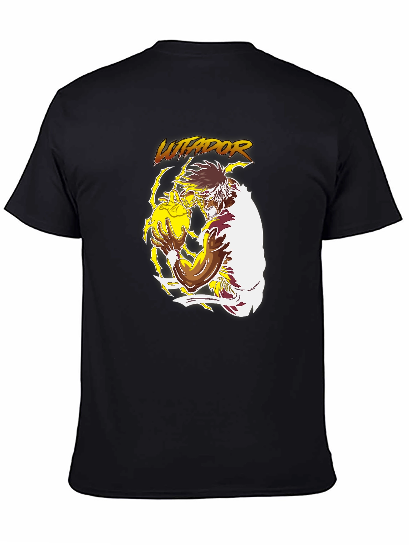 Lutador Graphic Print Black T-Shirt