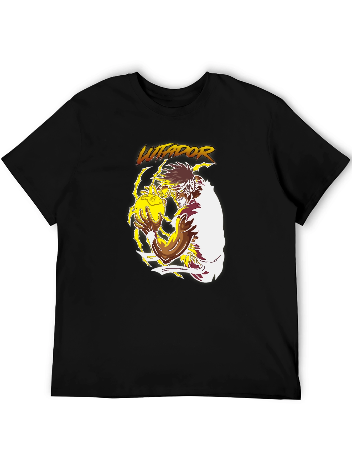 Lutador Graphic Print Black T-Shirt