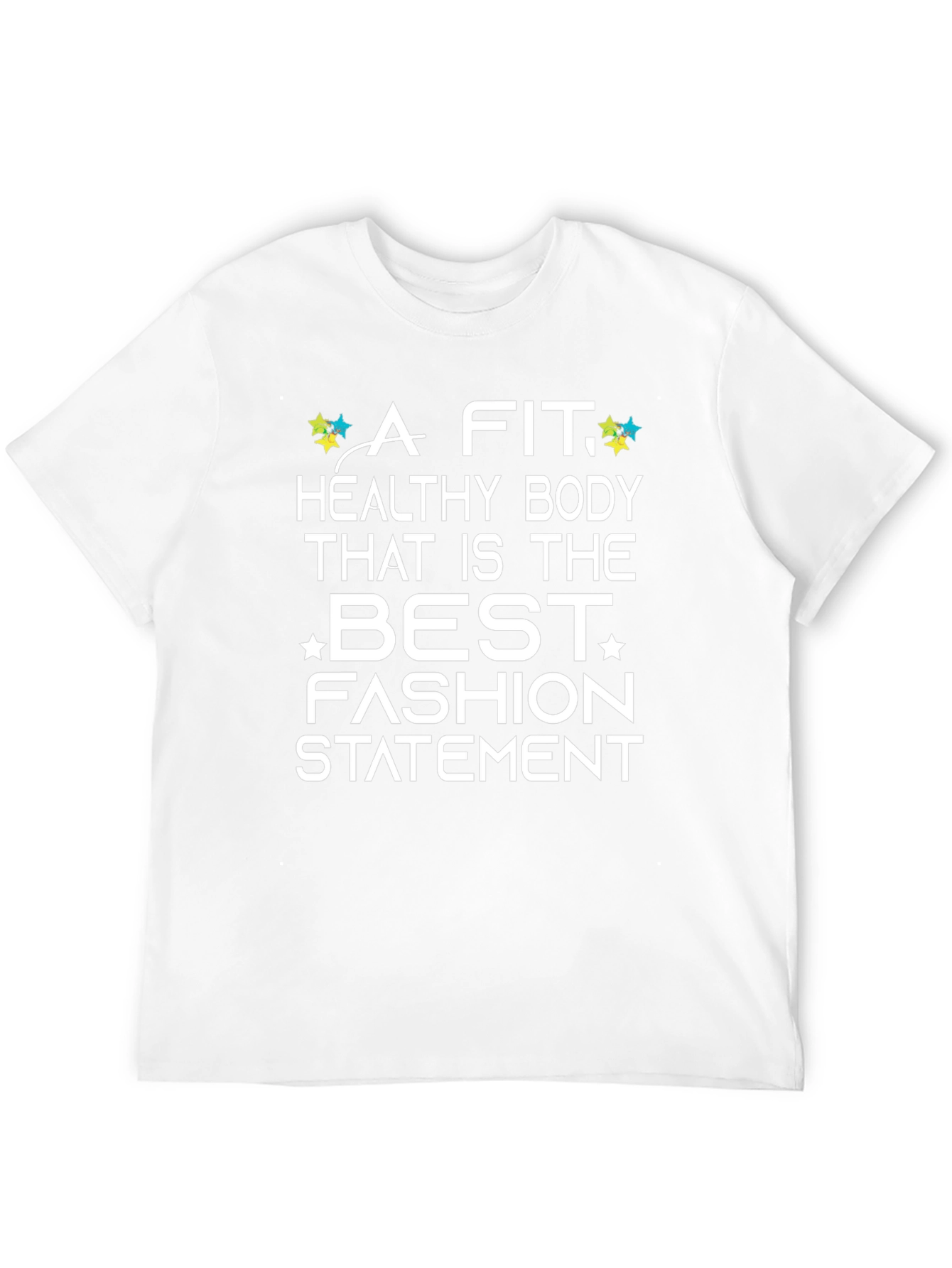 Fit & Healthy Body Graphic Tee - Black