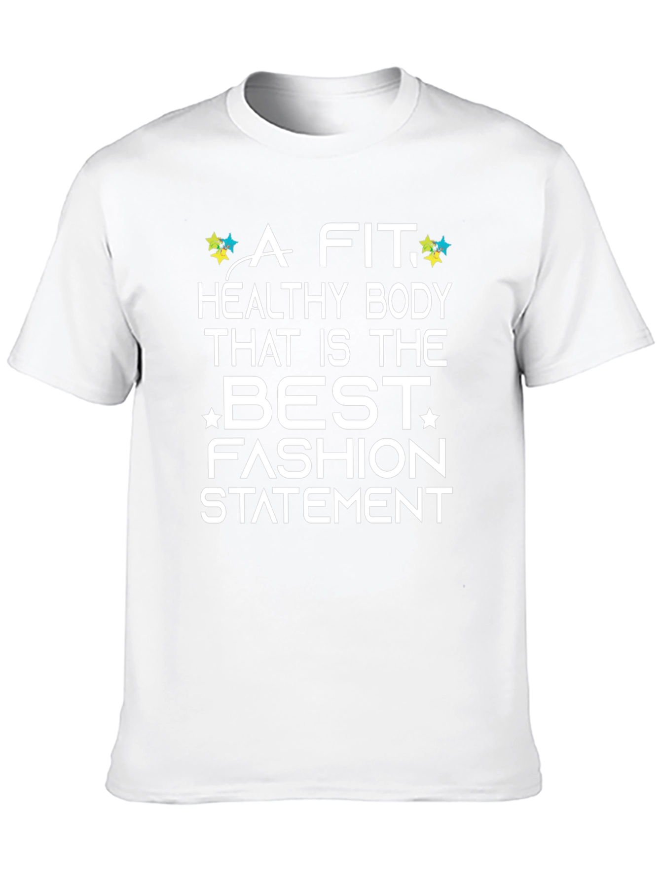 Fit & Healthy Body Graphic Tee - Black
