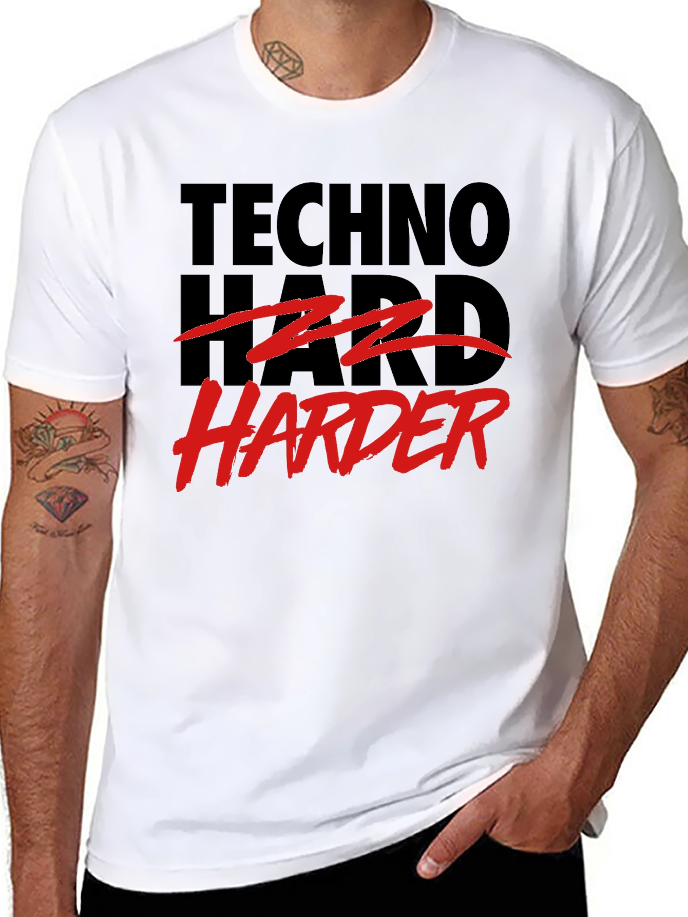 Techno Harder T-Shirt - Rave Festival Apparel