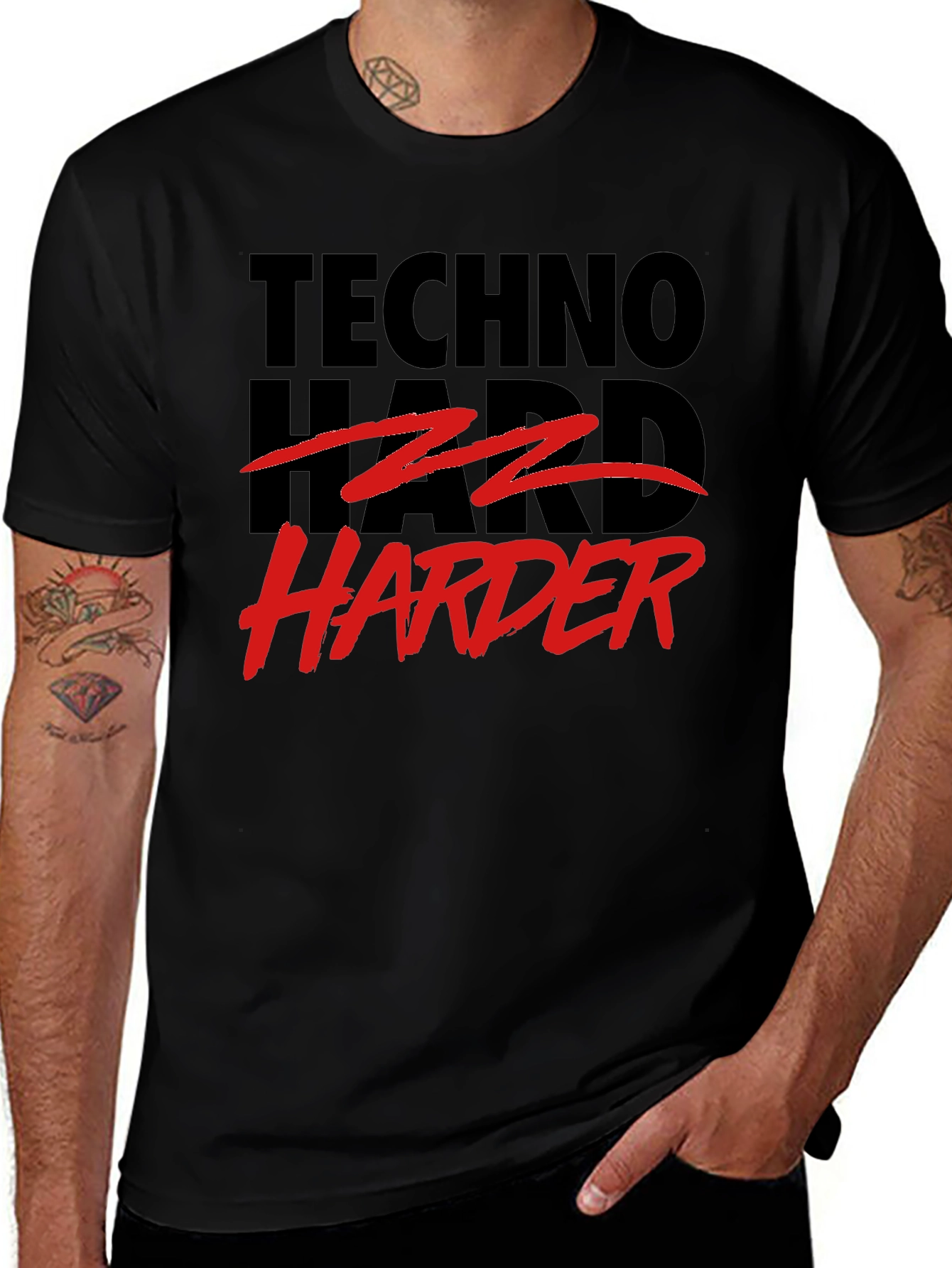 Techno Harder T-Shirt - Rave Festival Apparel