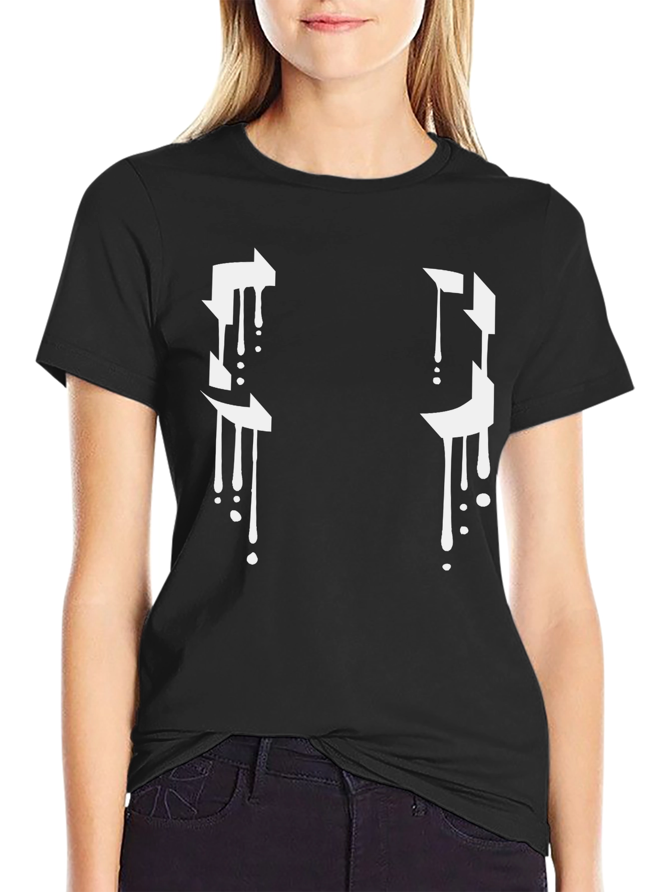 Abstract Drip Graphic T-Shirt - Modern Streetwear