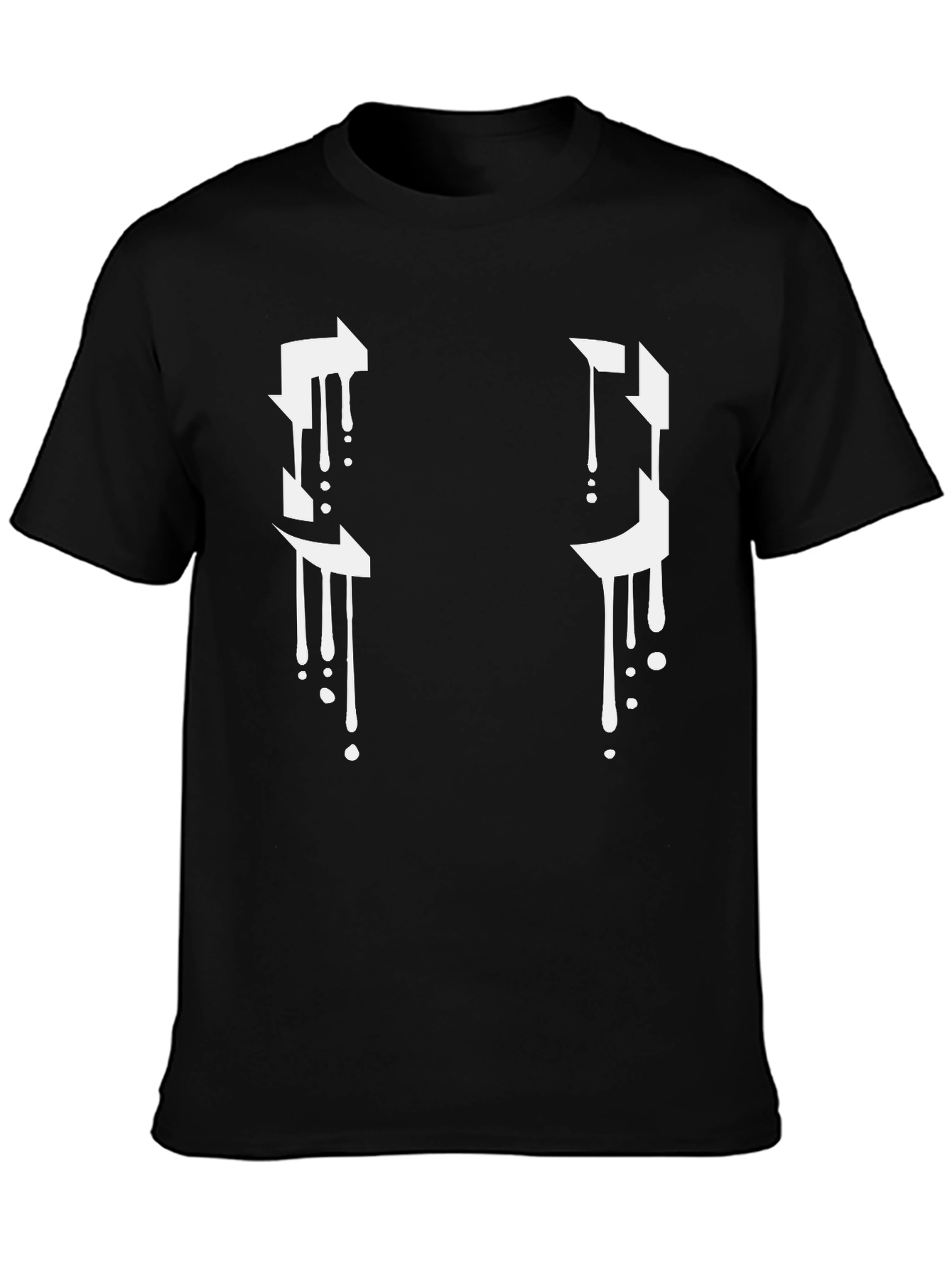 Abstract Drip Graphic T-Shirt - Modern Streetwear