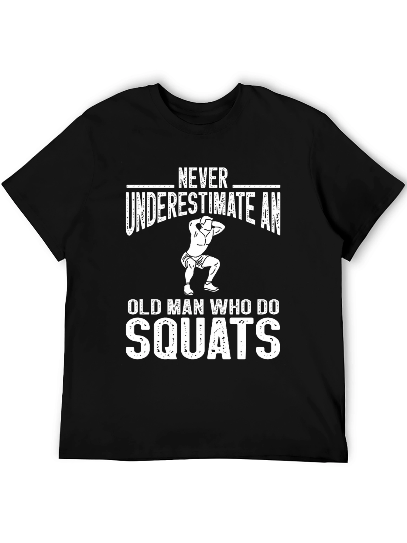 Squats Old Man Graphic Tee