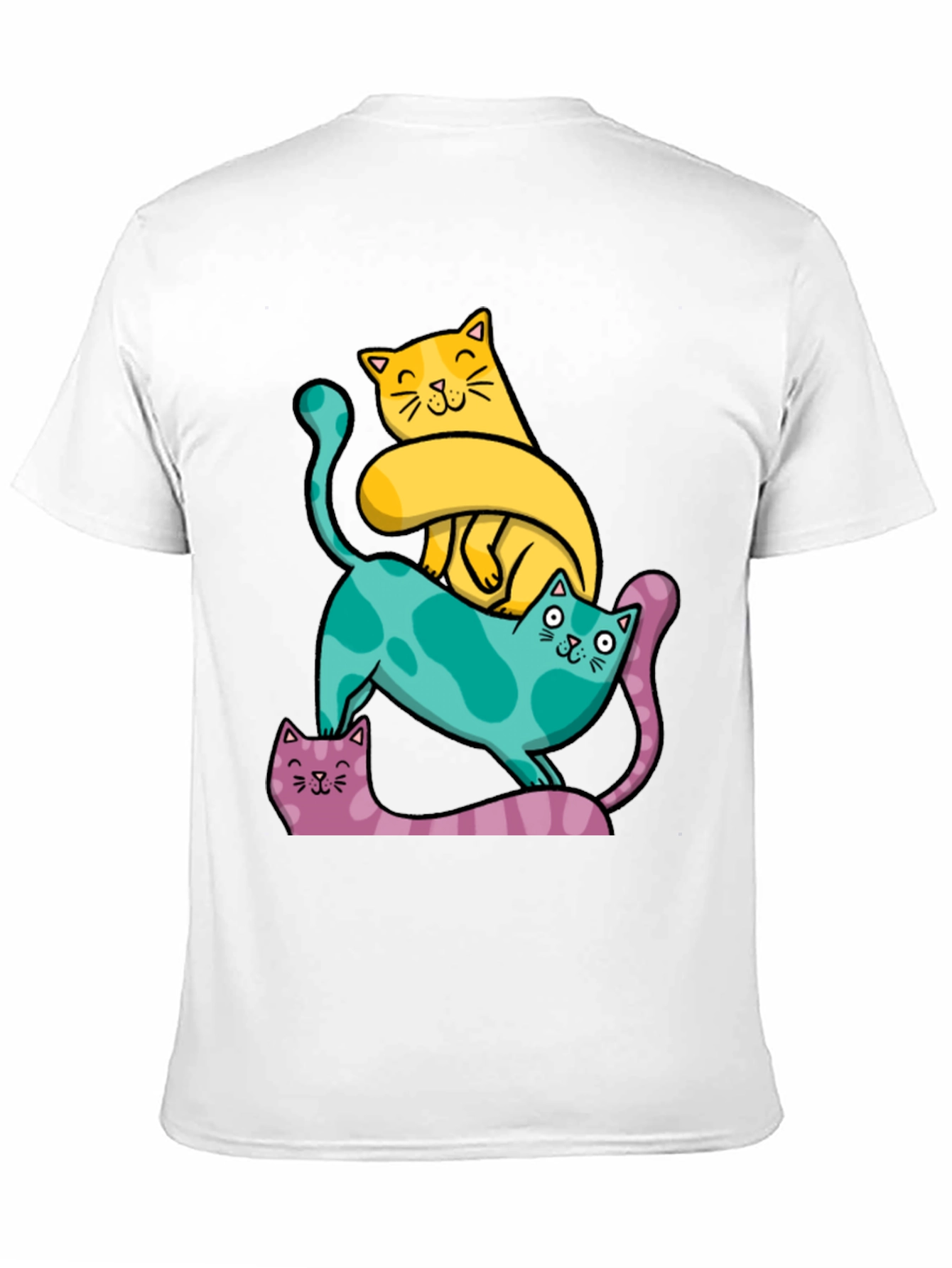 Cute Cats T-Shirt - Whimsical Design