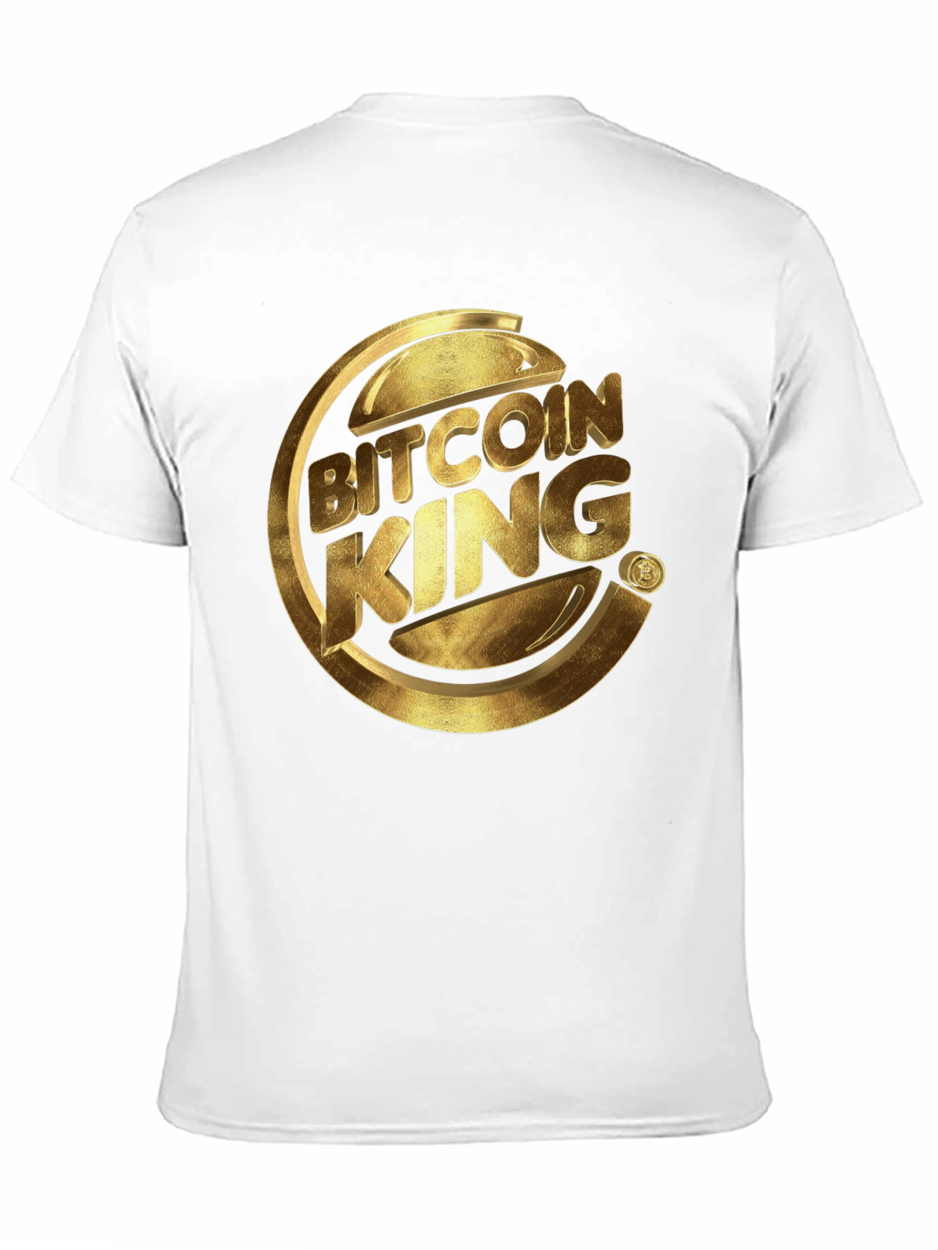 Bitcoin King Graphic Tee - Crypto Lovers T-Shirt