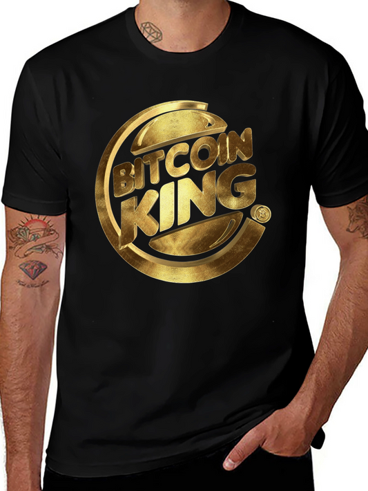 Bitcoin King Graphic Tee - Crypto Lovers T-Shirt