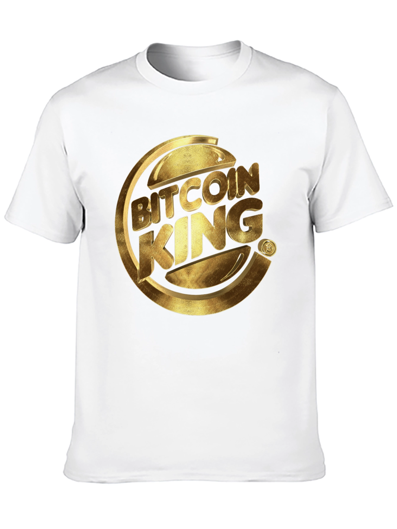 Bitcoin King Graphic Tee - Crypto Lovers T-Shirt