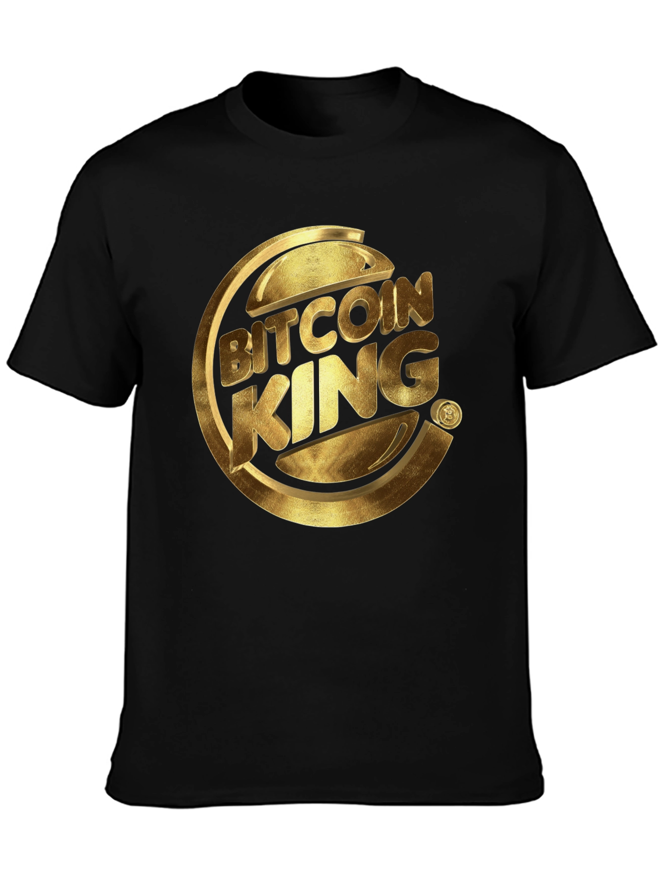 Bitcoin King Graphic Tee - Crypto Lovers T-Shirt