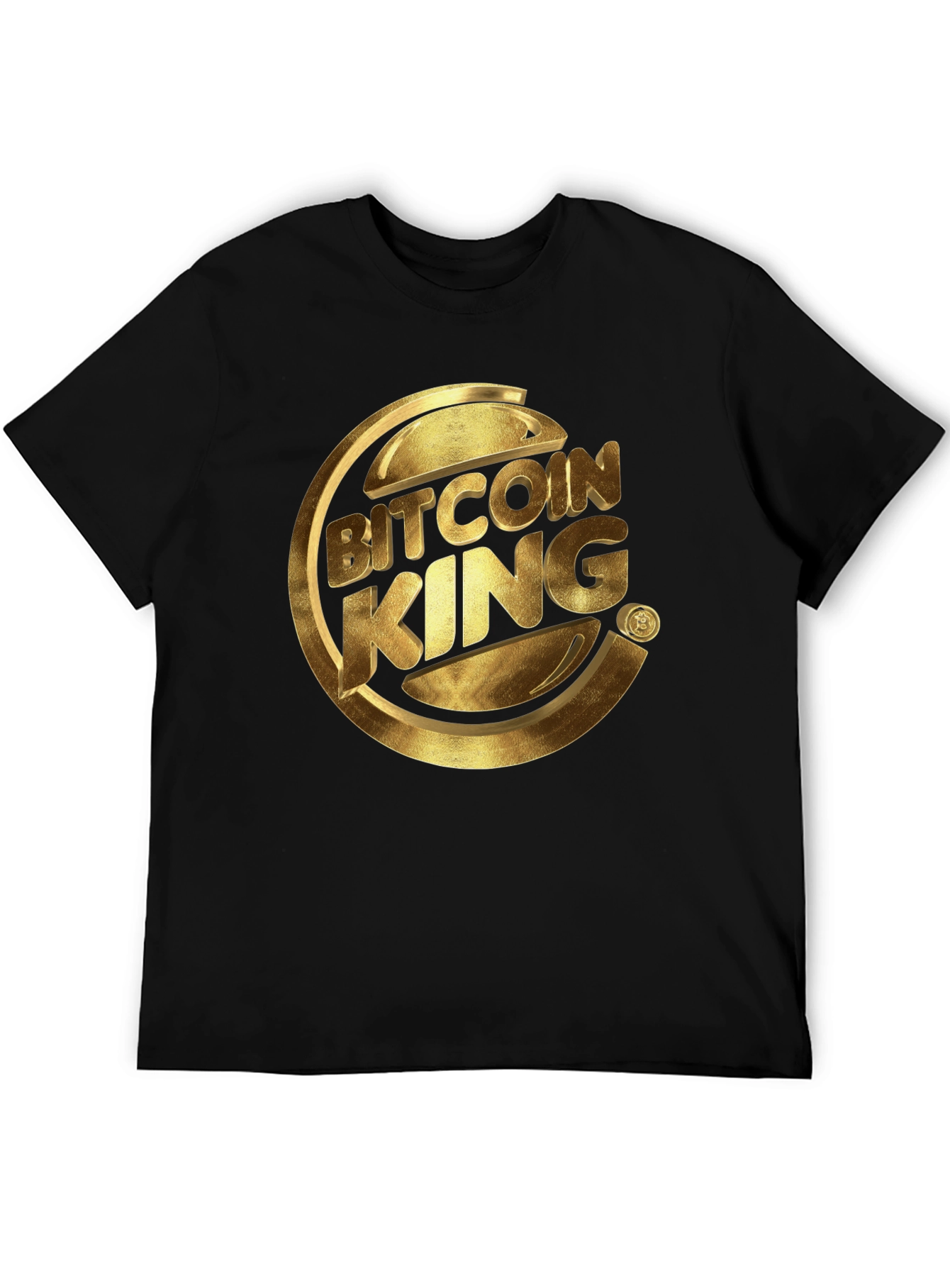 Bitcoin King Graphic Tee - Crypto Lovers T-Shirt