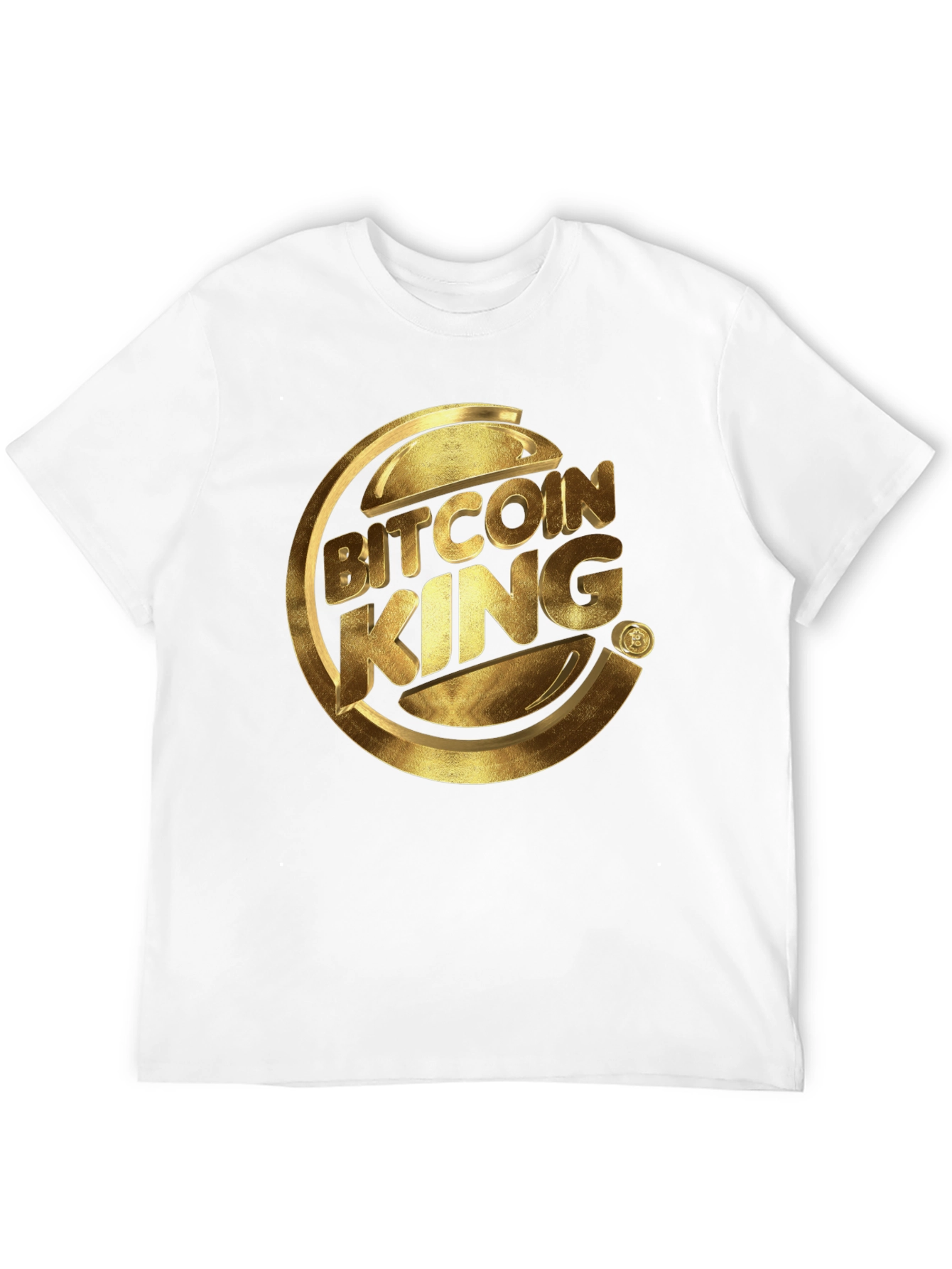 Bitcoin King Graphic Tee - Crypto Lovers T-Shirt