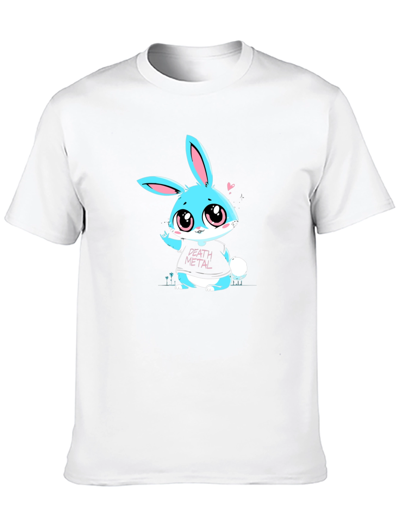 Death Metal Bunny T-Shirt - Black Cotton Tee