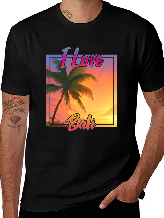 I Love Bali Graphic Tee - Tropical Island T-Shirt