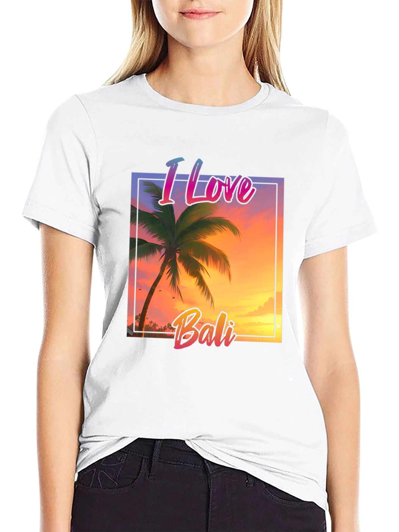 I Love Bali Graphic Tee - Tropical Island T-Shirt