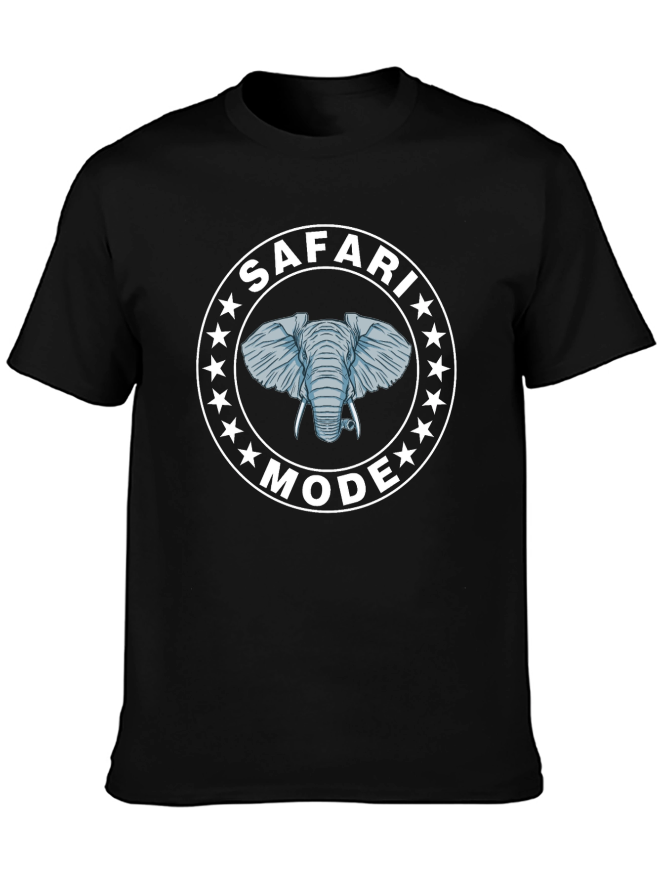 Safari Mode Elephant Graphic Tee - Unisex