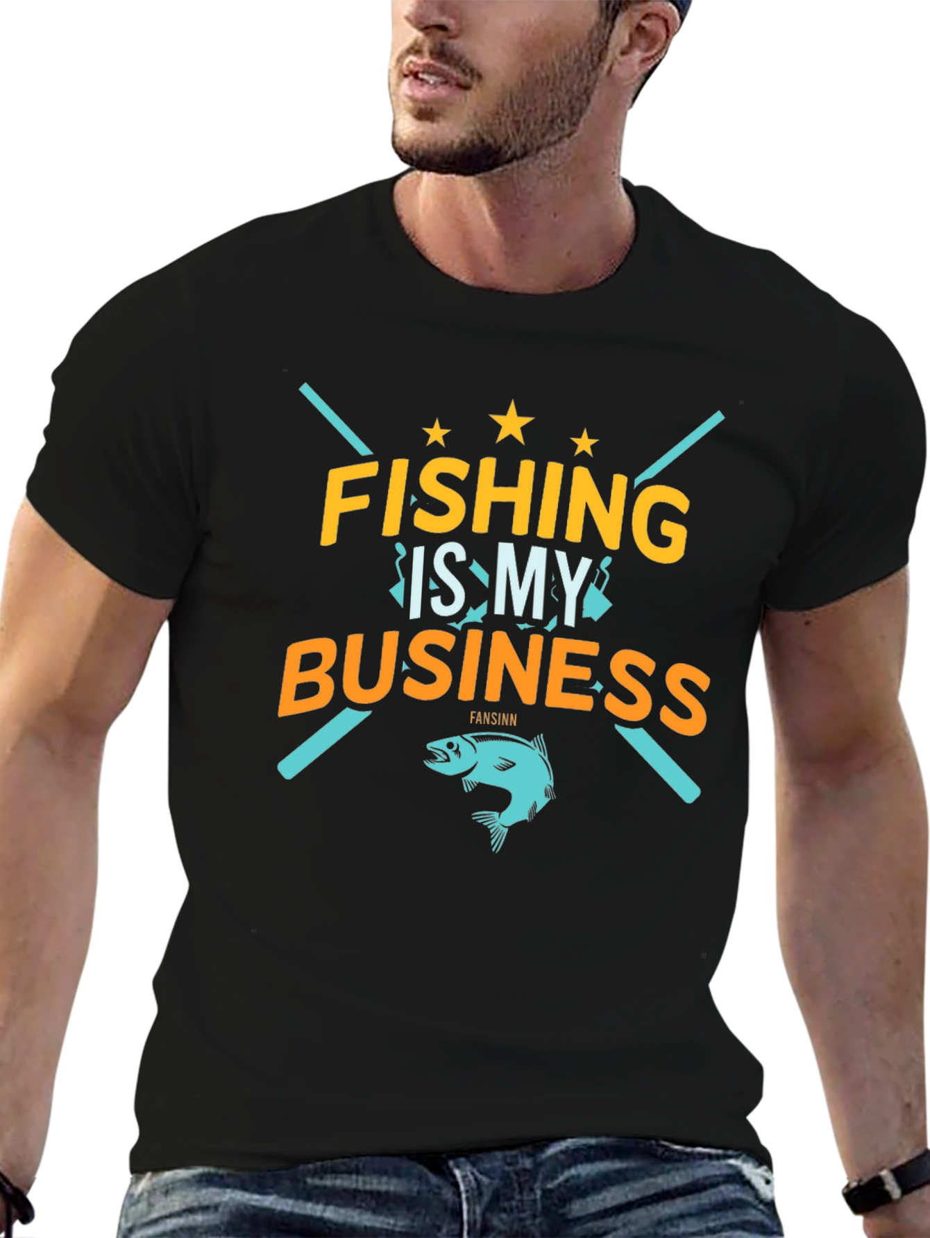 Fishing Is My Business Graphic T-Shirt