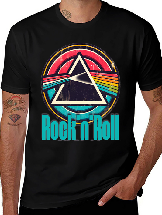 Retro Rock n Roll Graphic T-Shirt