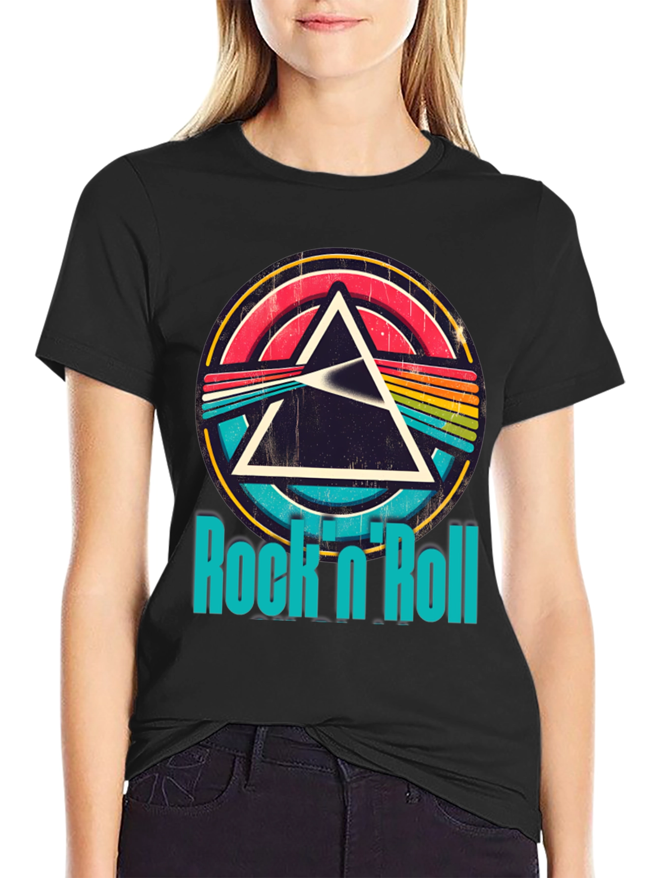 Retro Rock n Roll Graphic T-Shirt
