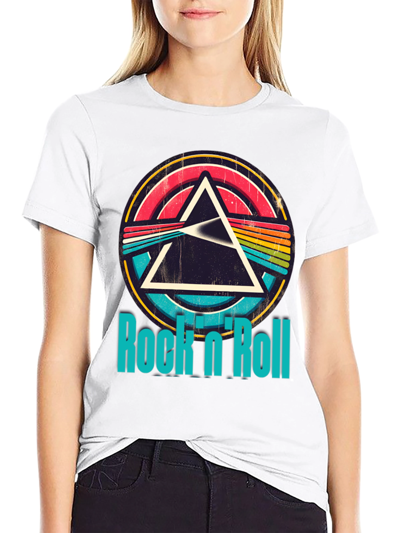 Retro Rock n Roll Graphic T-Shirt