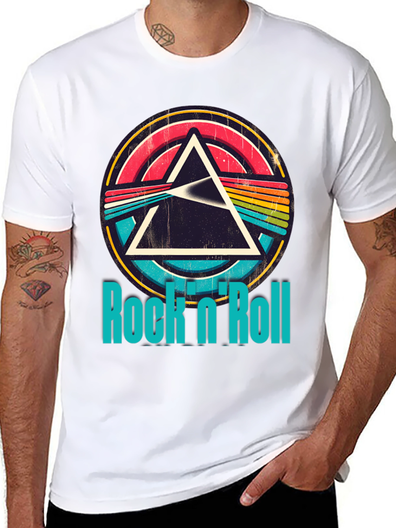 Retro Rock n Roll Graphic T-Shirt