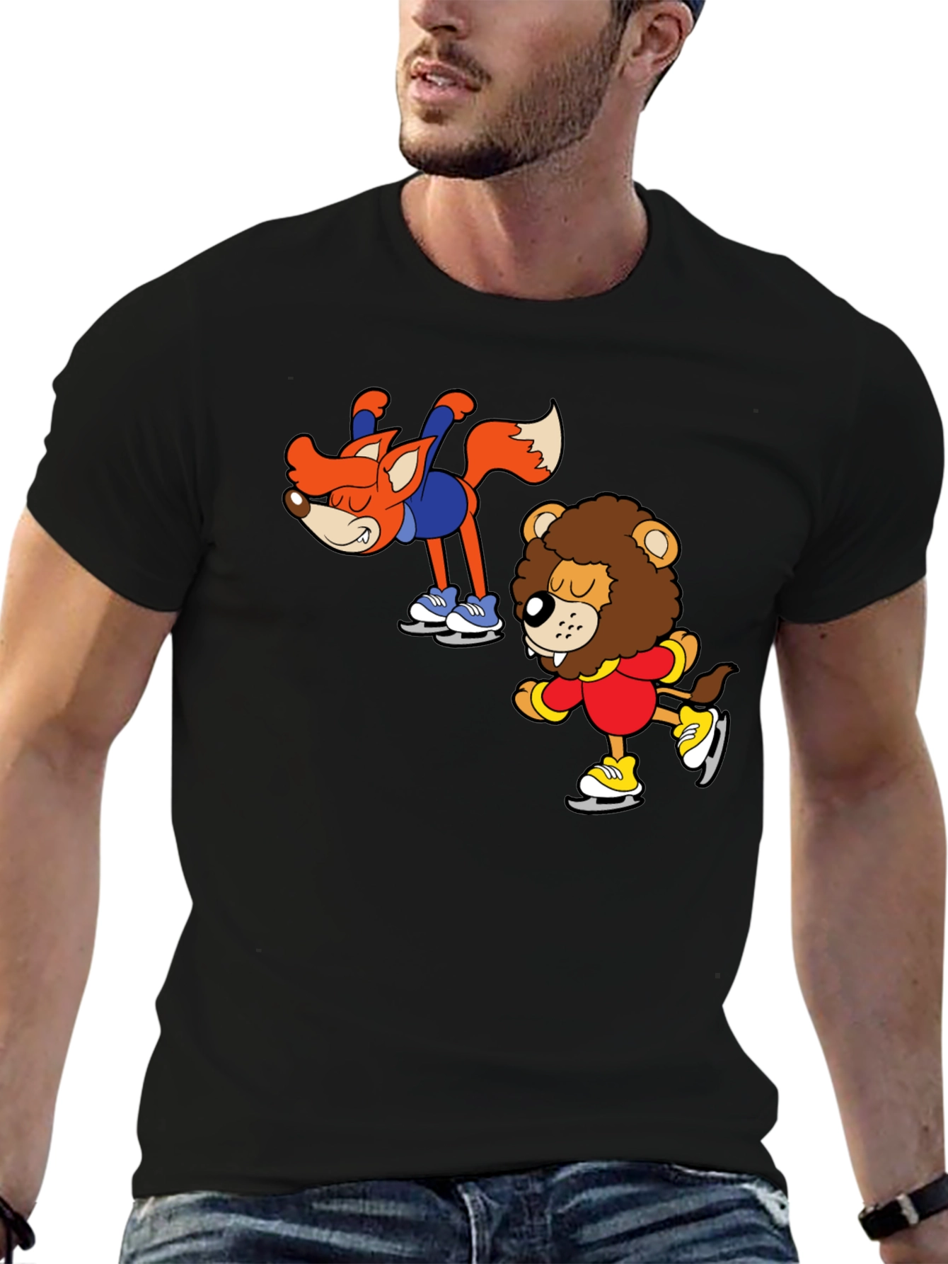 Skating Buddies Black T-Shirt