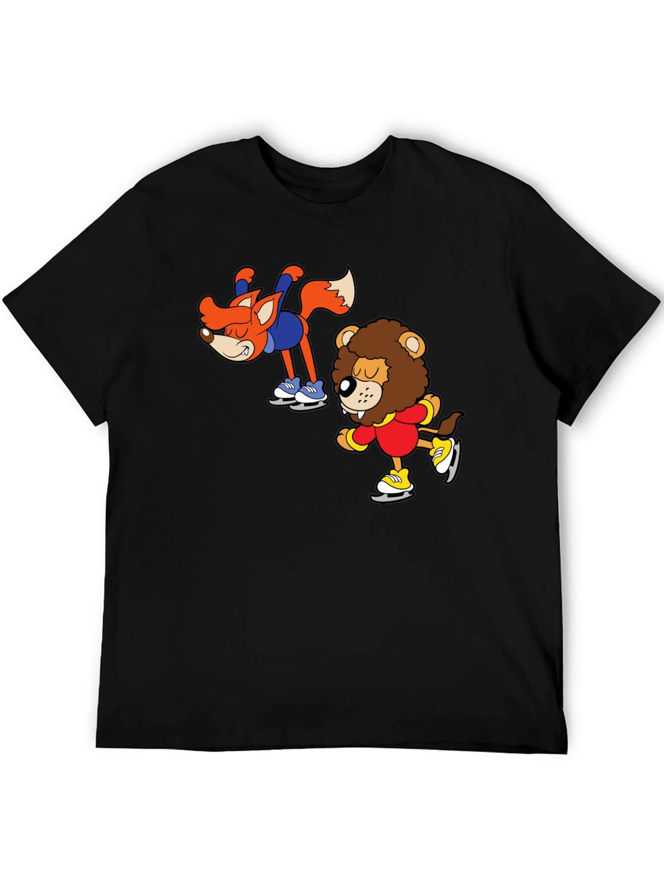 Skating Buddies Black T-Shirt