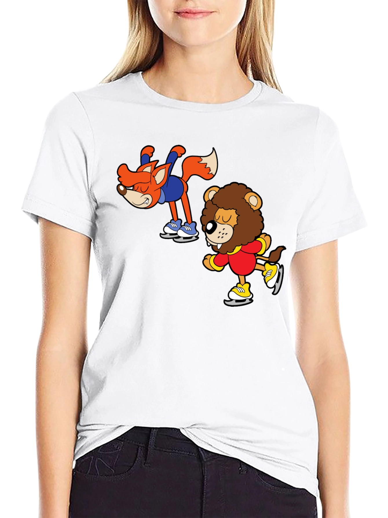 Skating Buddies Black T-Shirt