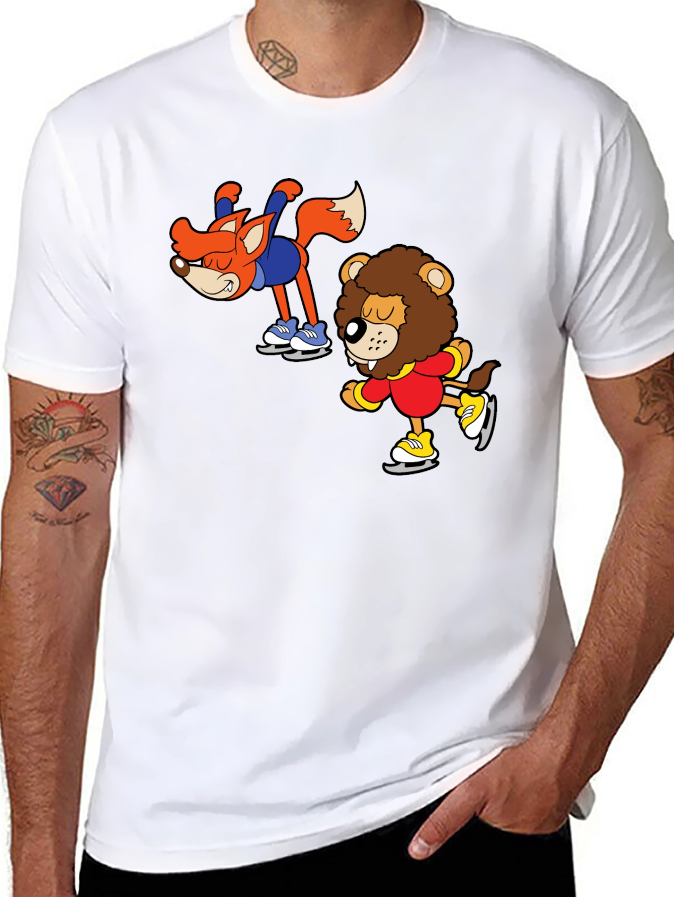 Skating Buddies Black T-Shirt