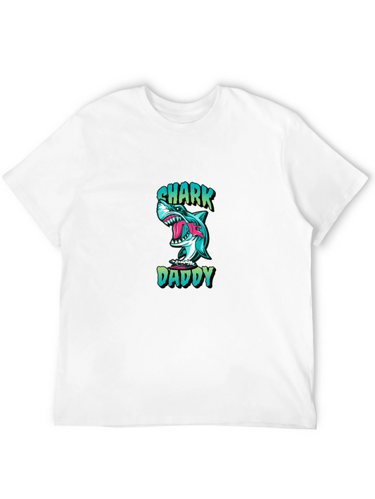 Shark Daddy Graphic Black T-Shirt