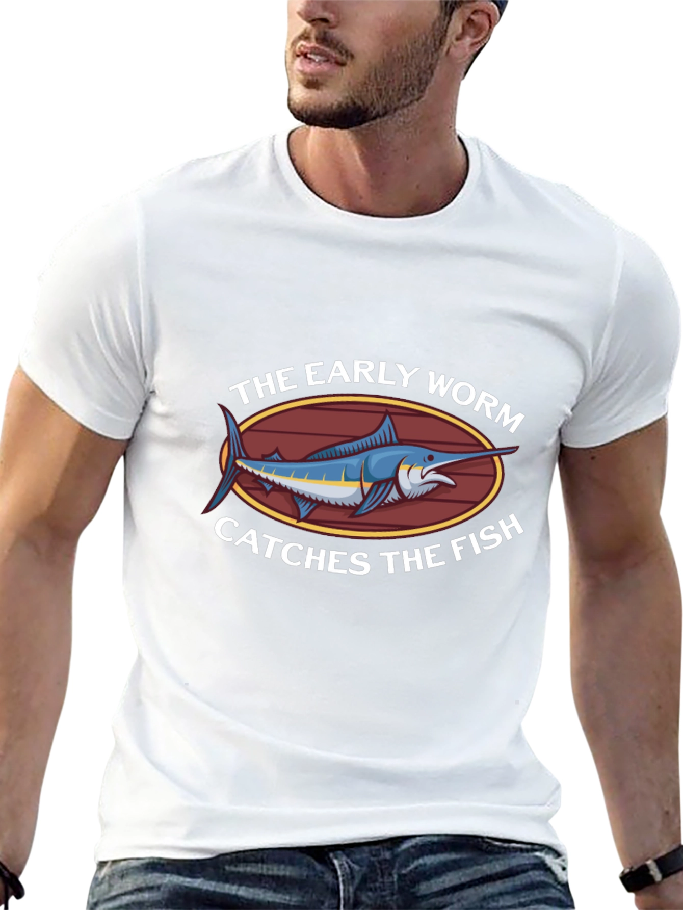 Early Worm Catches The Fish Graphic T-Shirt