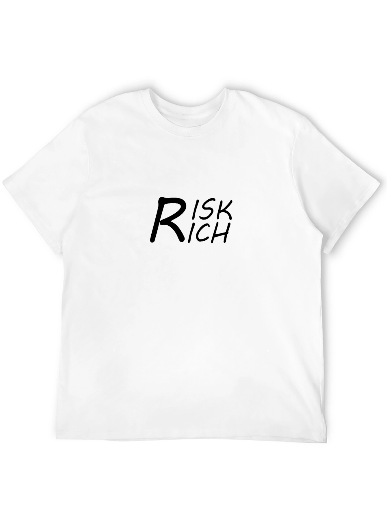 Risk Rich Black T-Shirt - Stylish Casual Wear