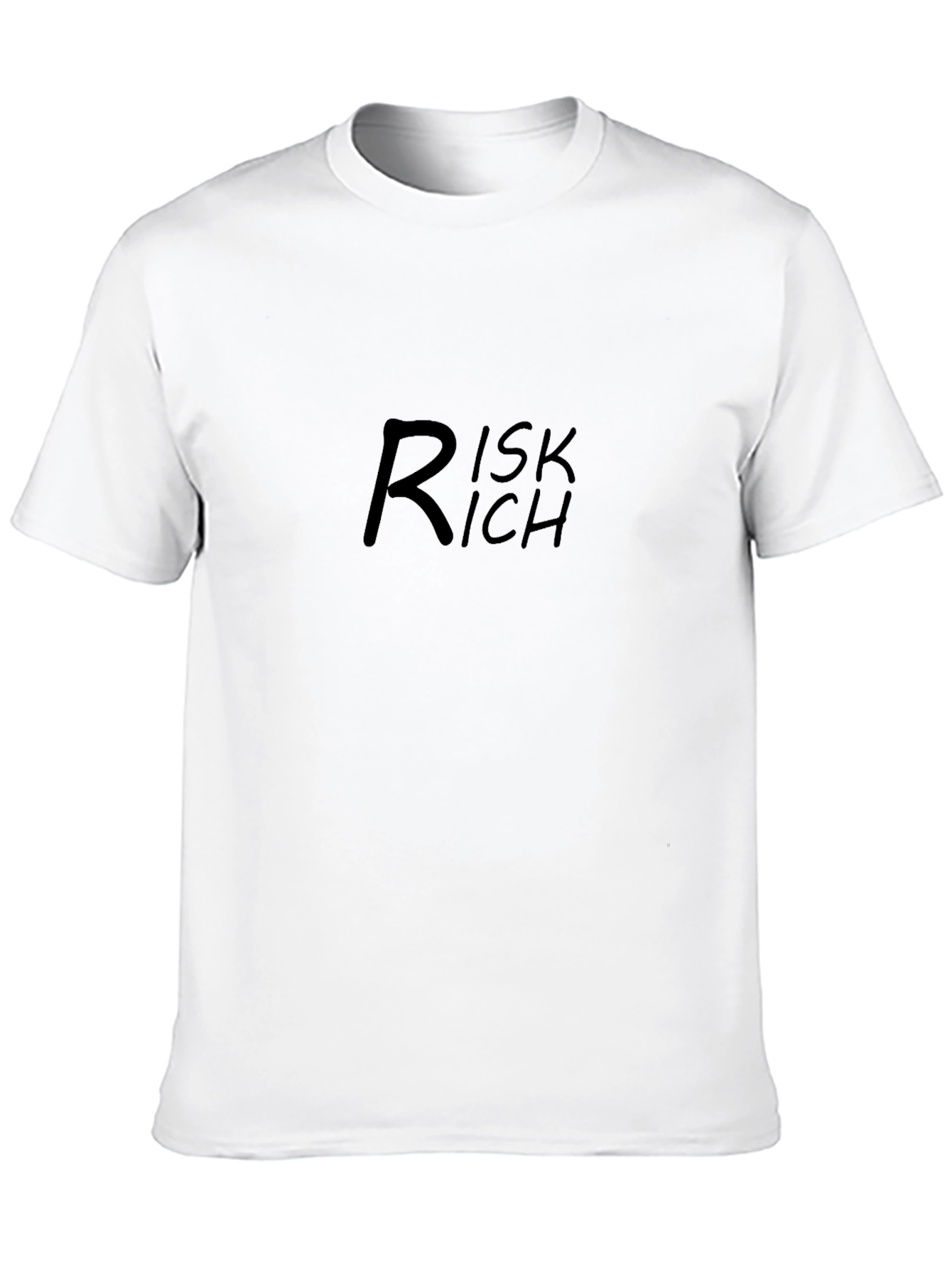 Risk Rich Black T-Shirt - Stylish Casual Wear