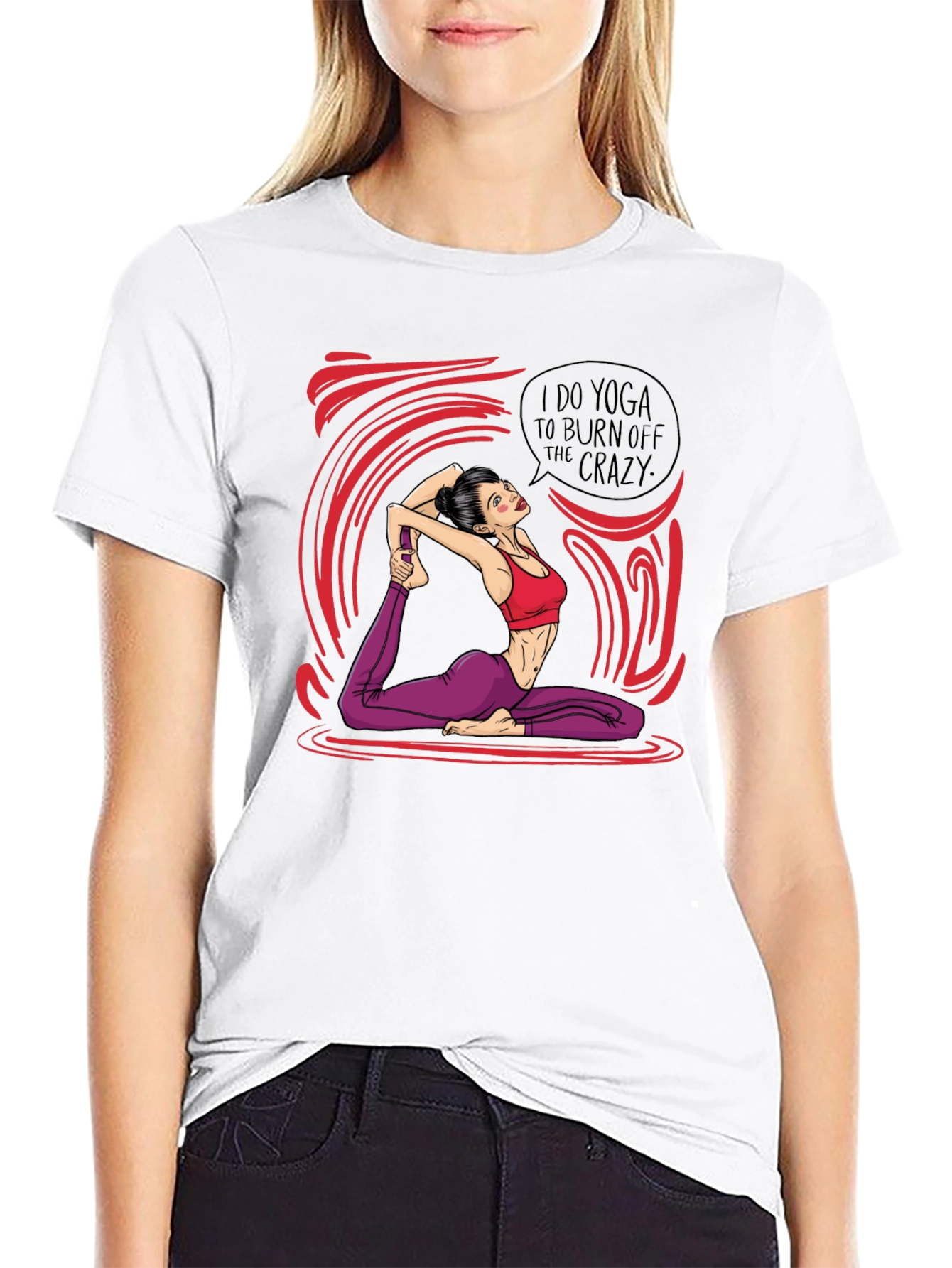 Yoga Crazy Burnout T-Shirt