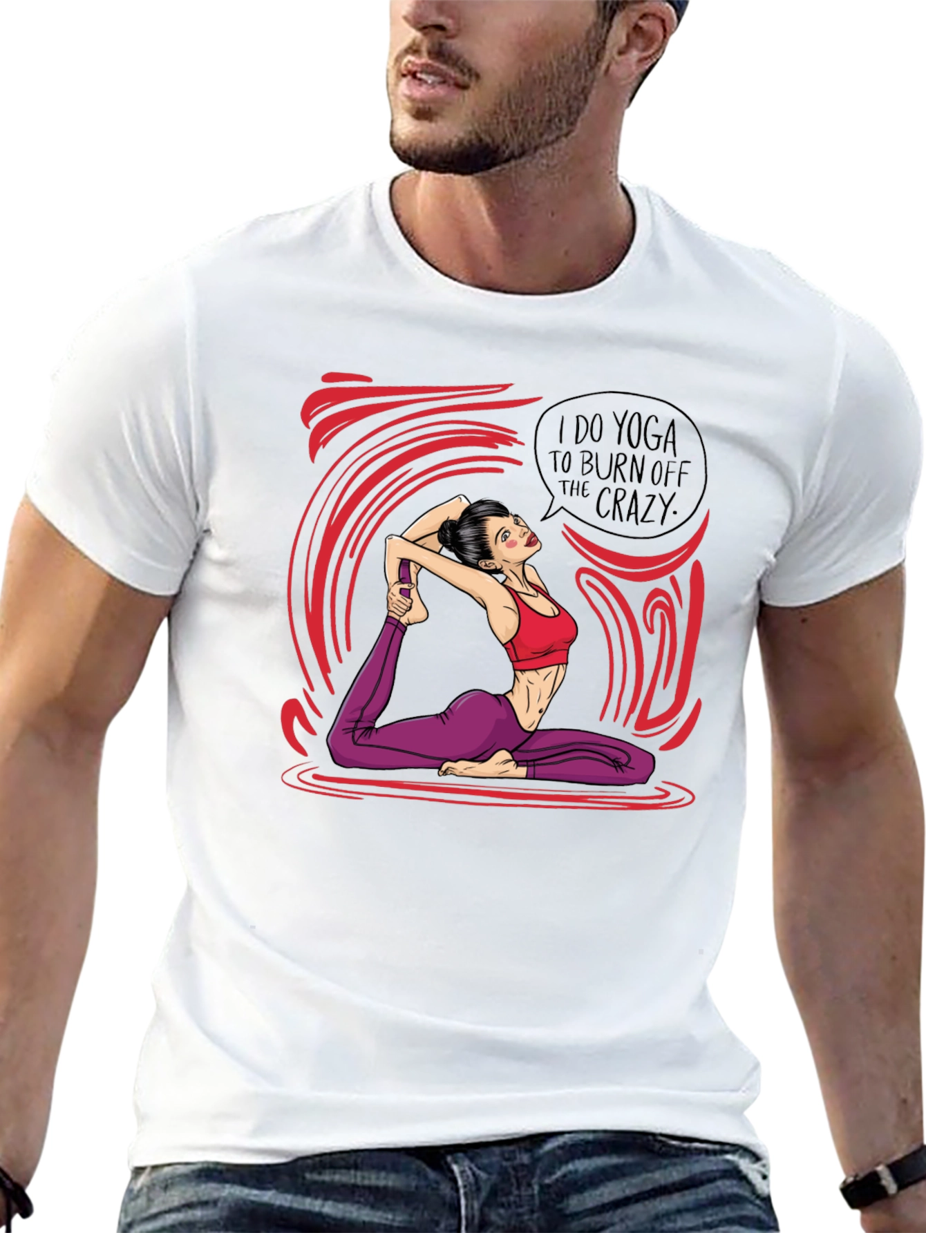 Yoga Crazy Burnout T-Shirt