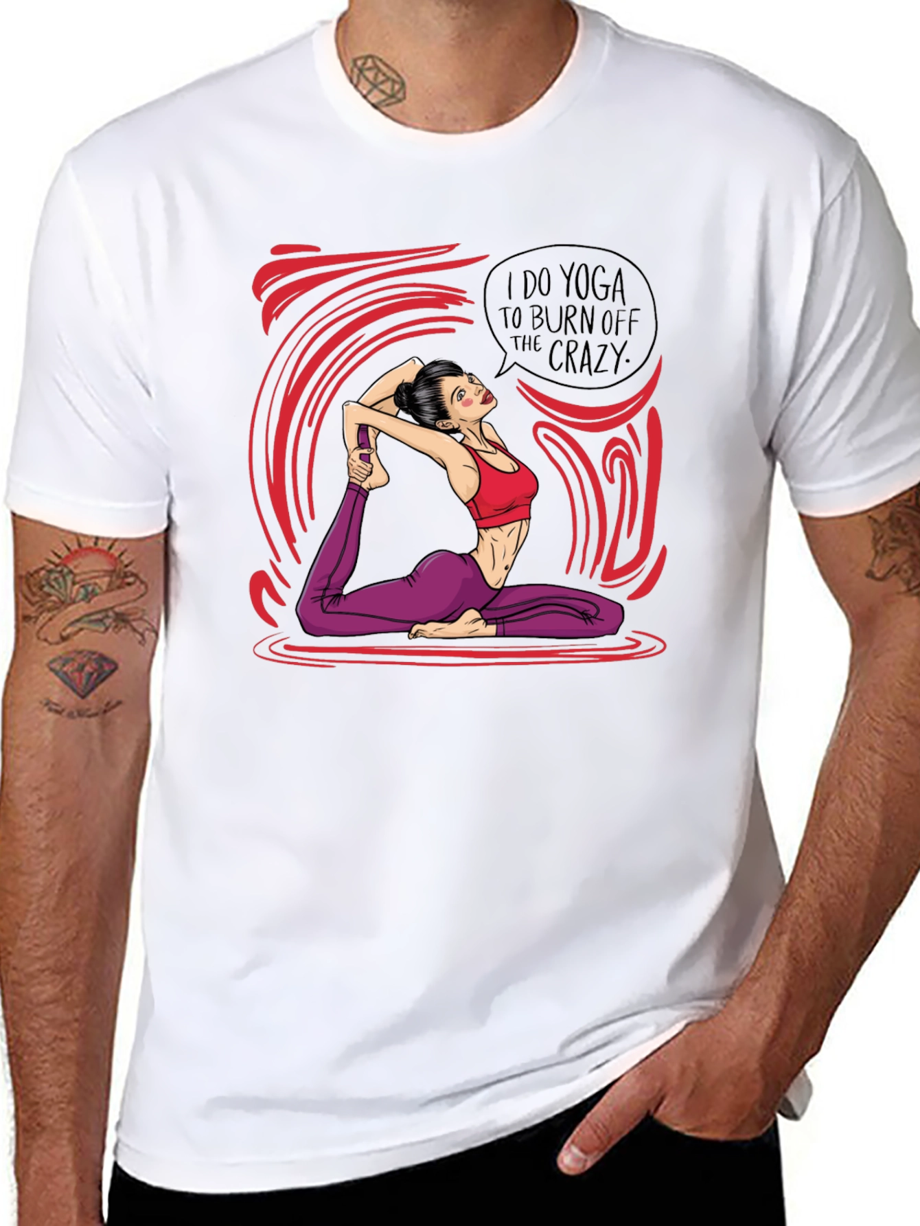 Yoga Crazy Burnout T-Shirt