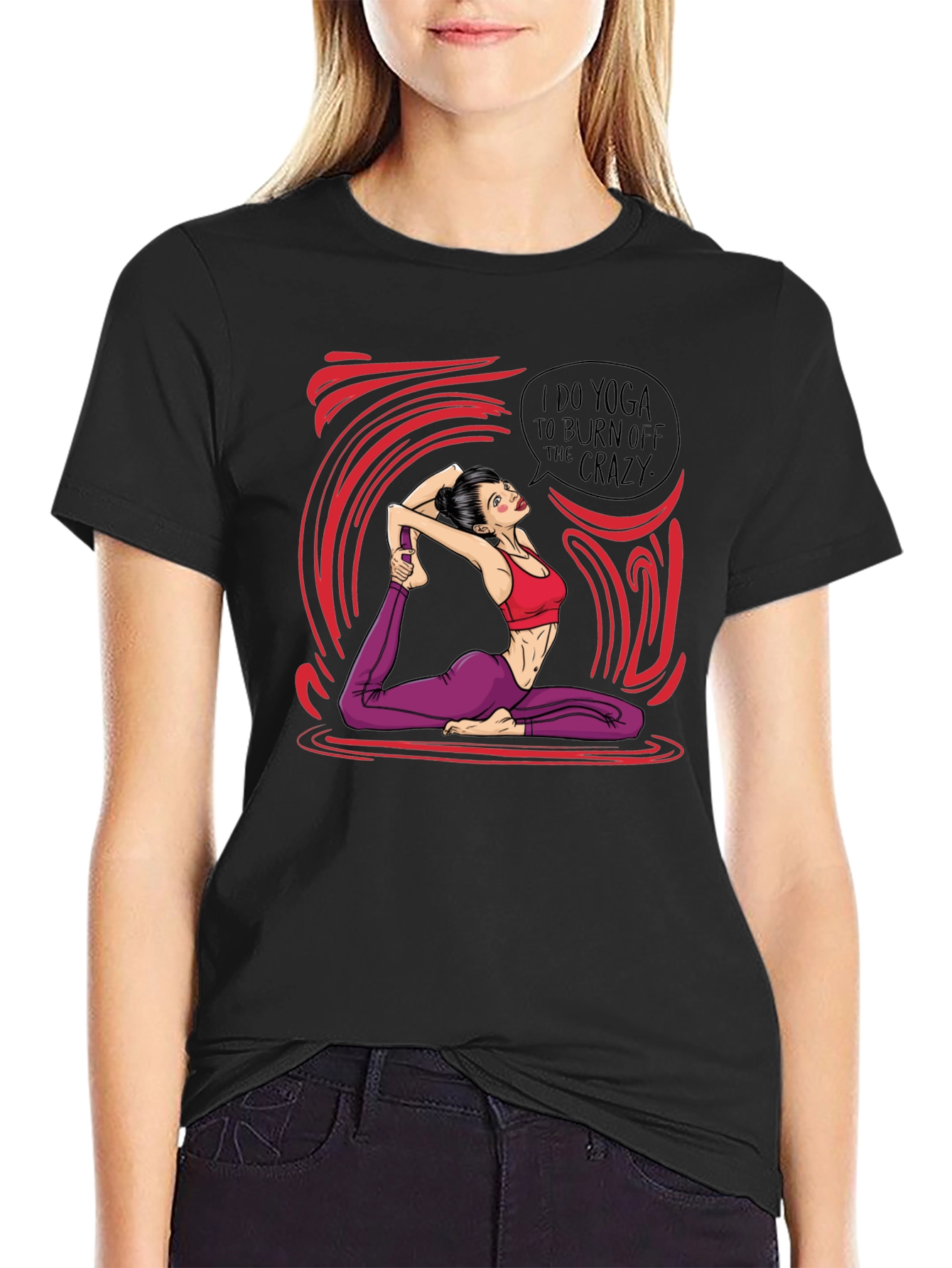 Yoga Crazy Burnout T-Shirt