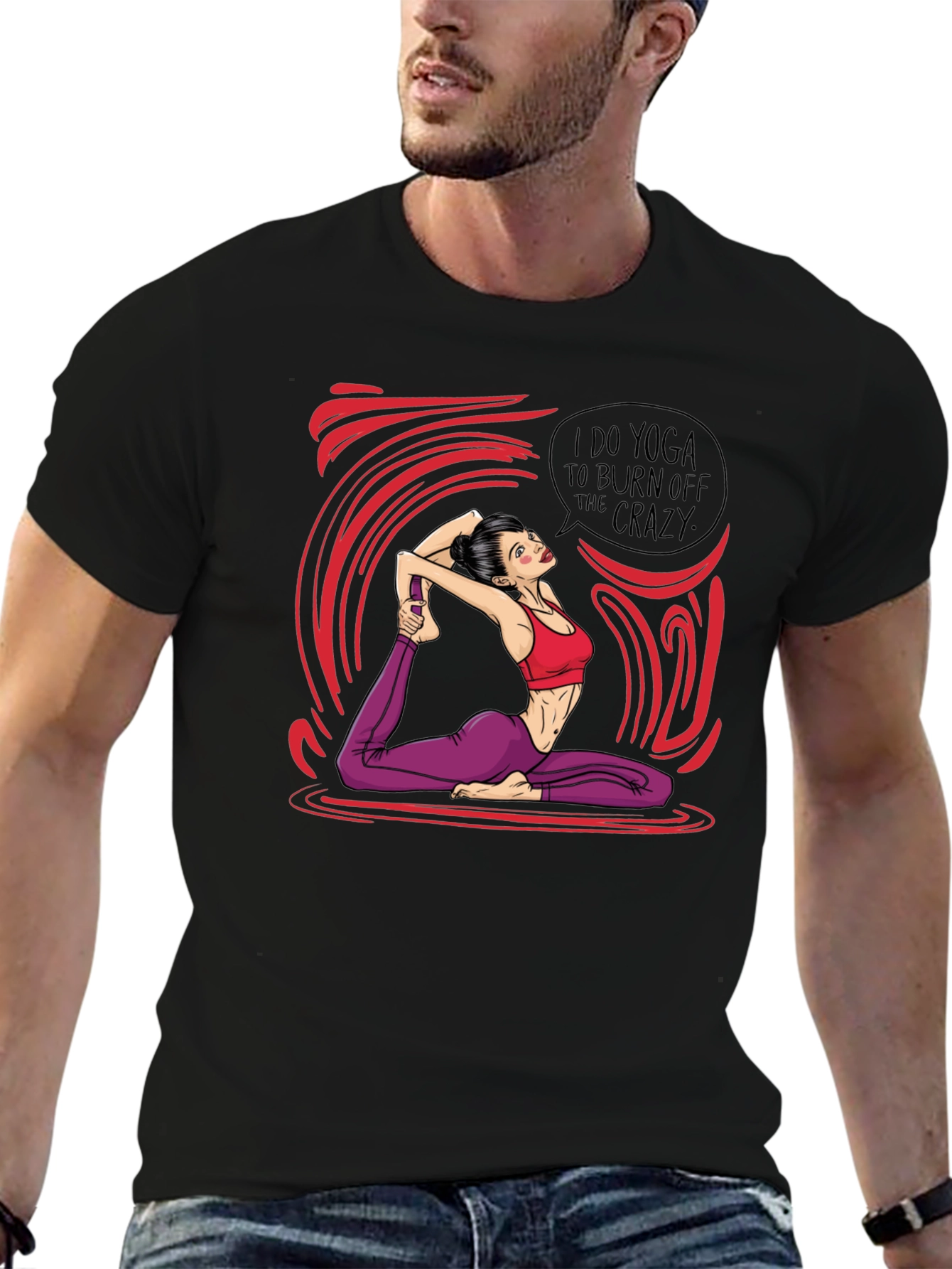 Yoga Crazy Burnout T-Shirt
