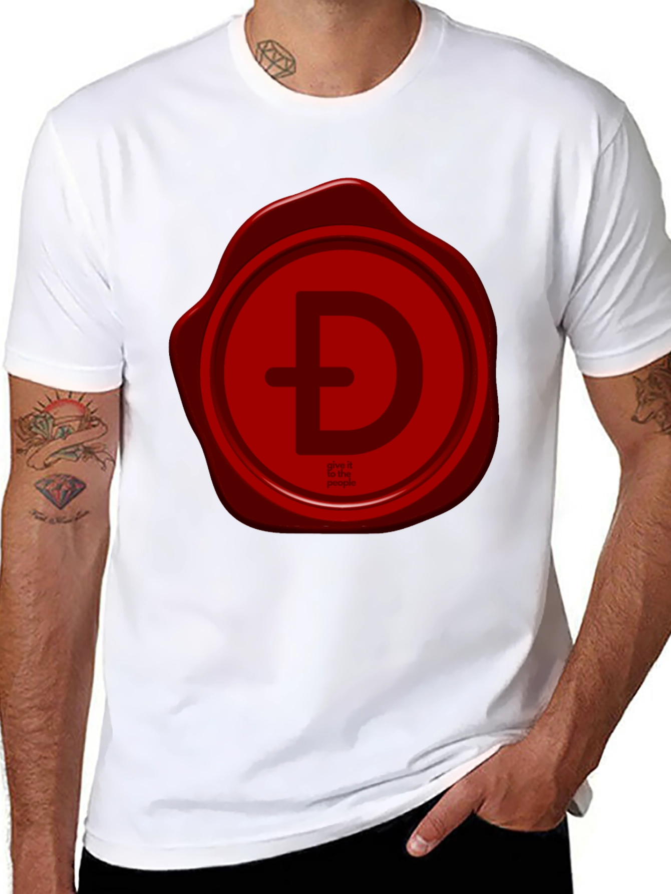 Red Seal Logo Black T-Shirt