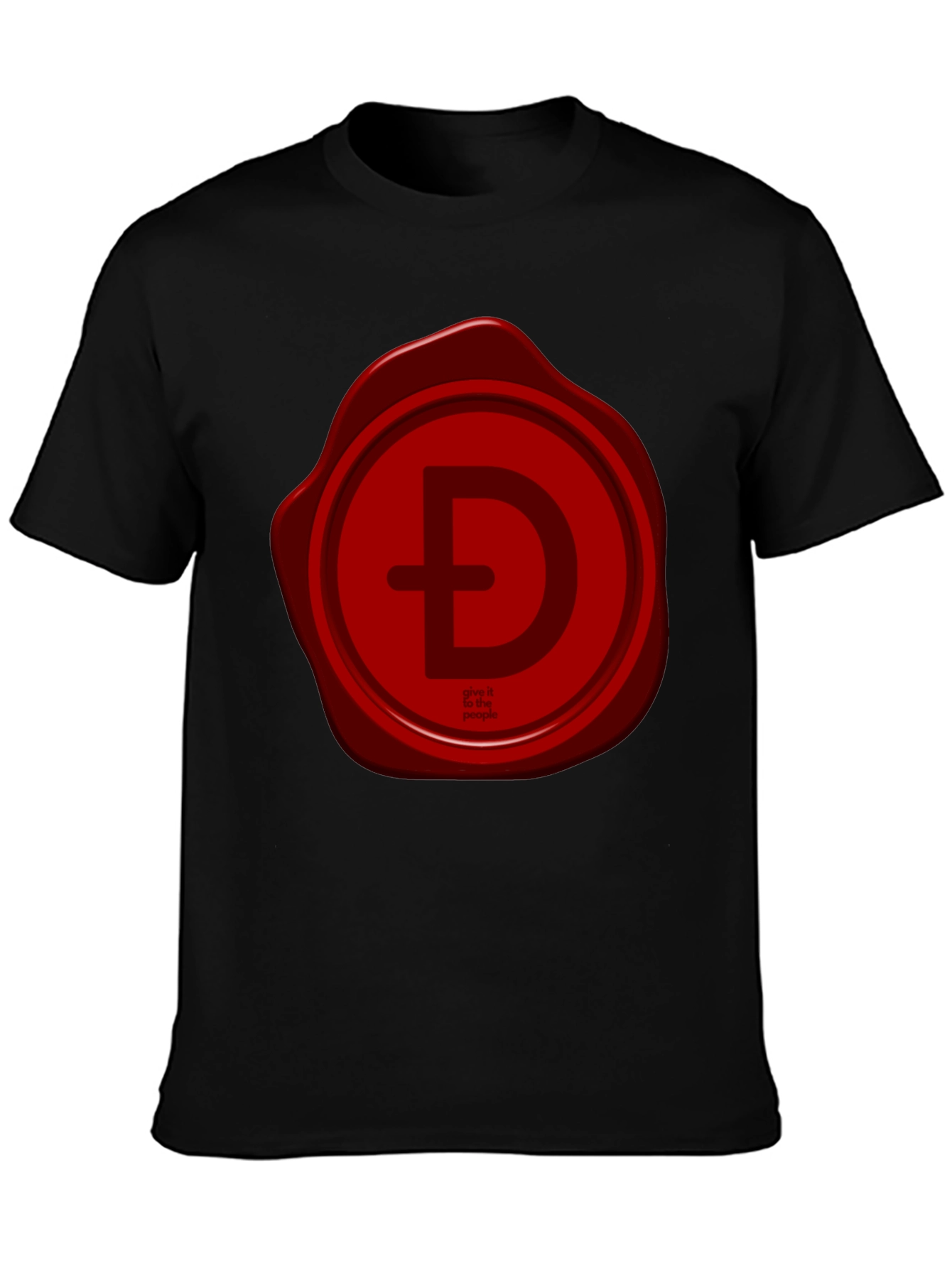 Red Seal Logo Black T-Shirt