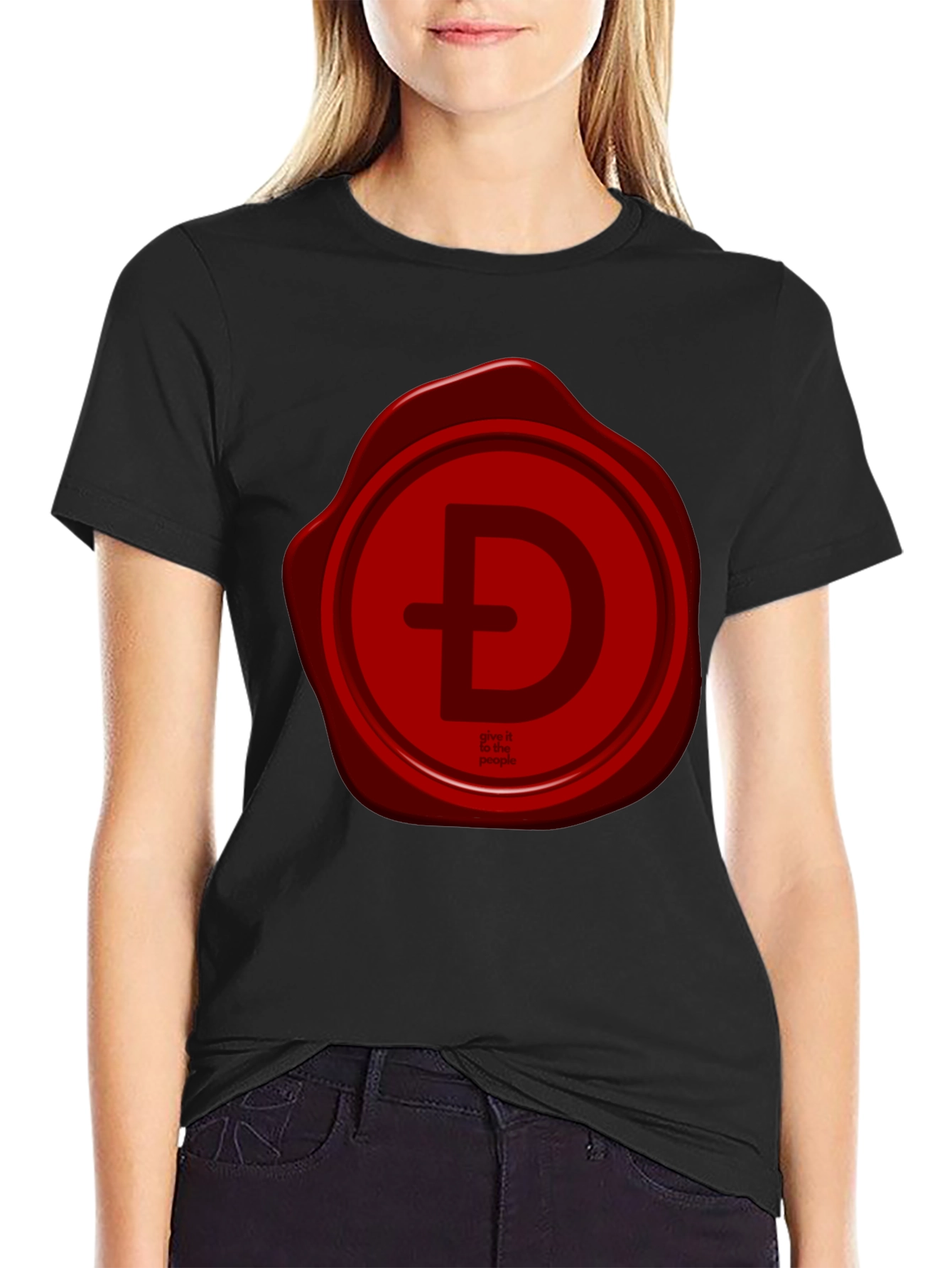 Red Seal Logo Black T-Shirt