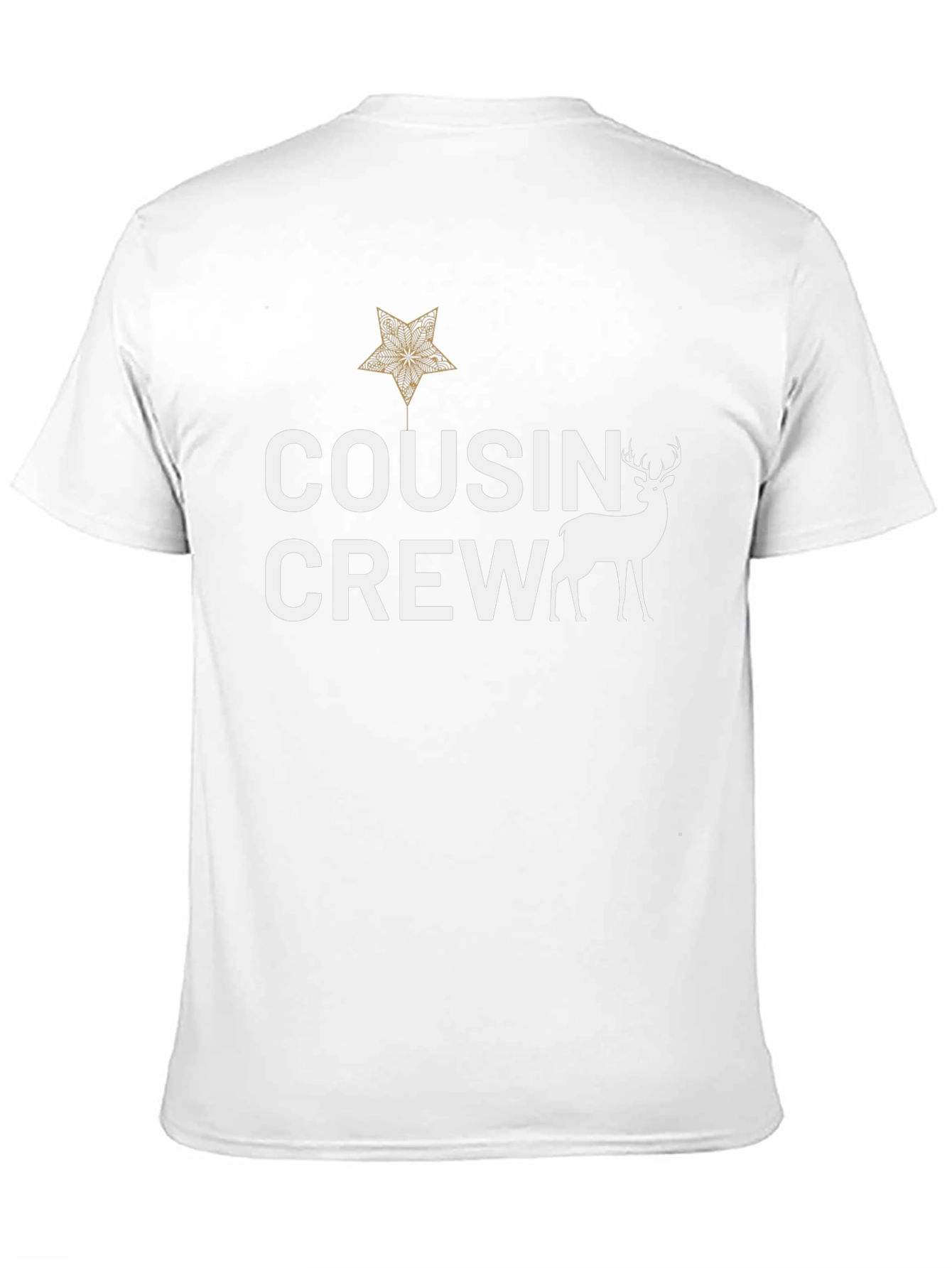 Cousin Crew Deer Graphic Tee - Black Cotton Shirt