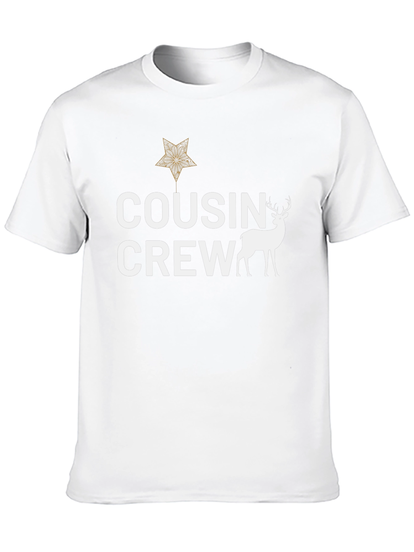 Cousin Crew Deer Graphic Tee - Black Cotton Shirt